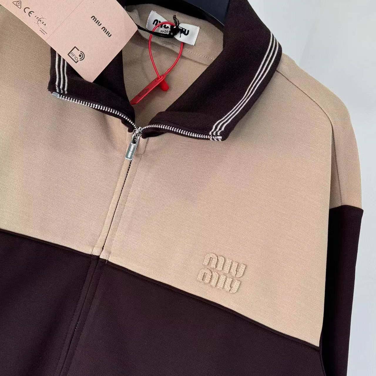 Miu Miu Zipper Sweatshirt - FashionPlug