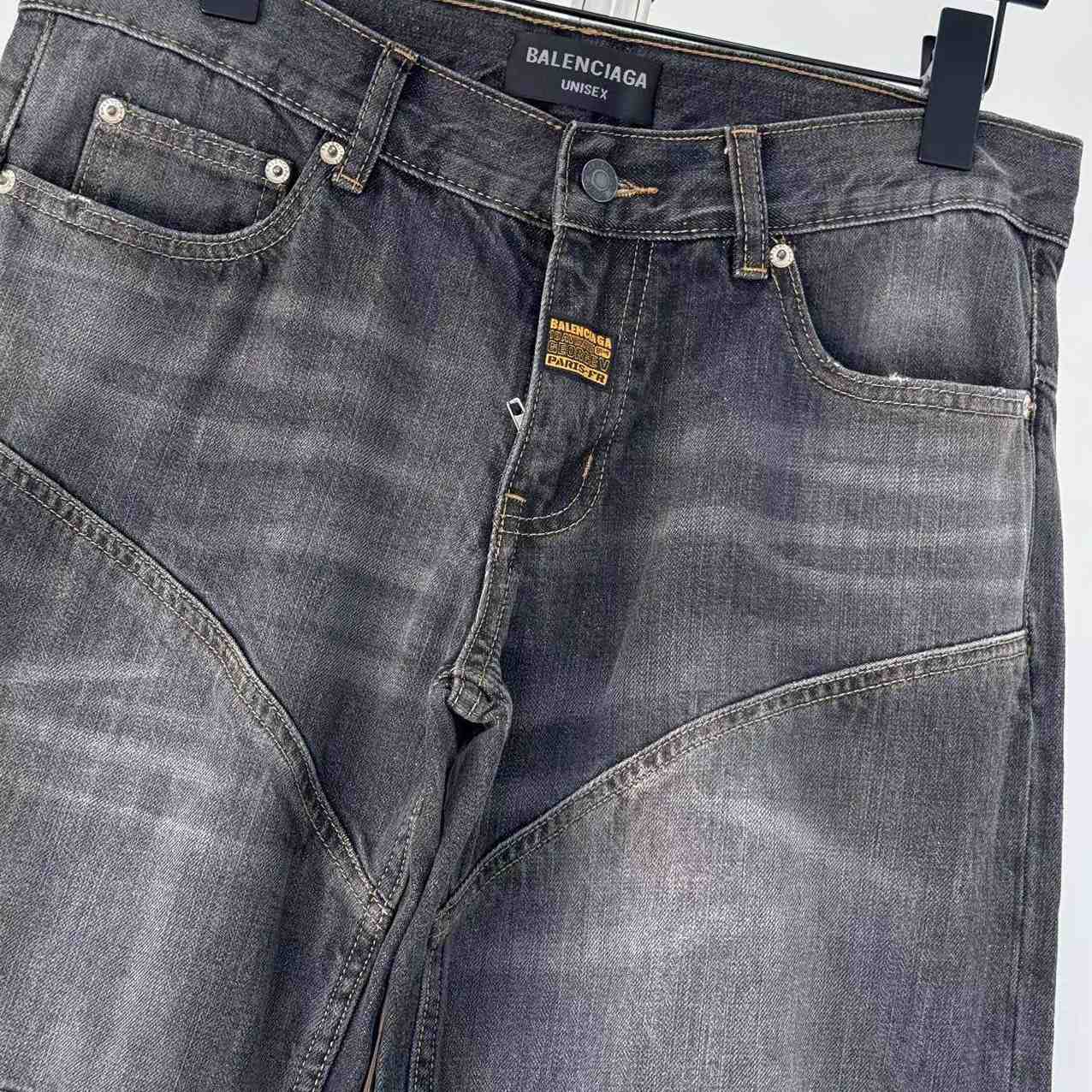 Balenciaga Fitted Low Rise Bootcut Jeans - FashionPlug