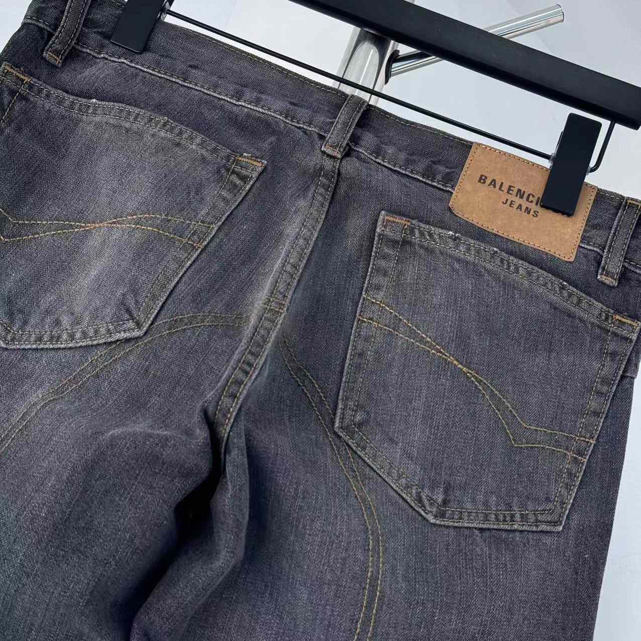 Balenciaga Fitted Low Rise Bootcut Jeans - FashionPlug