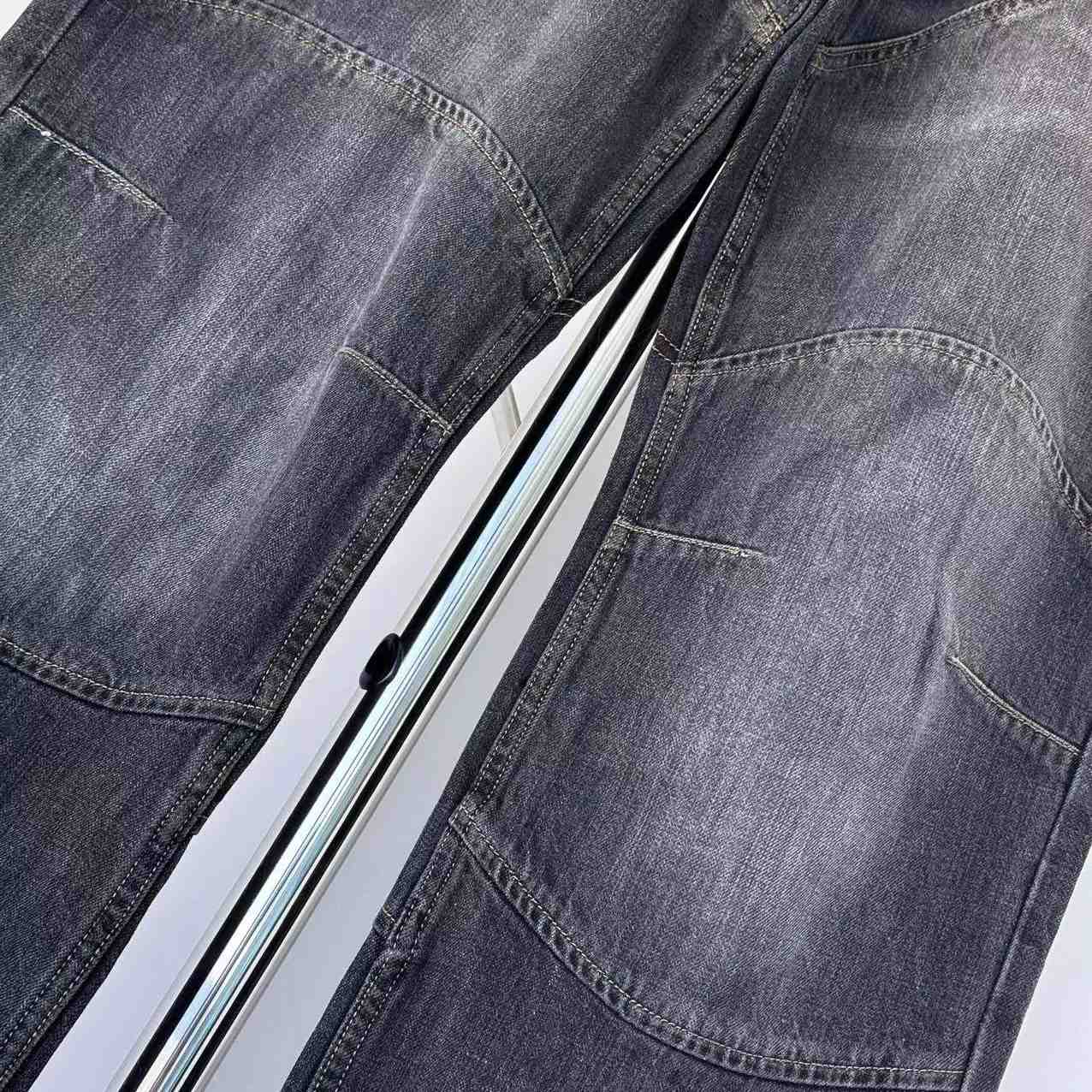 Balenciaga Fitted Low Rise Bootcut Jeans - FashionPlug