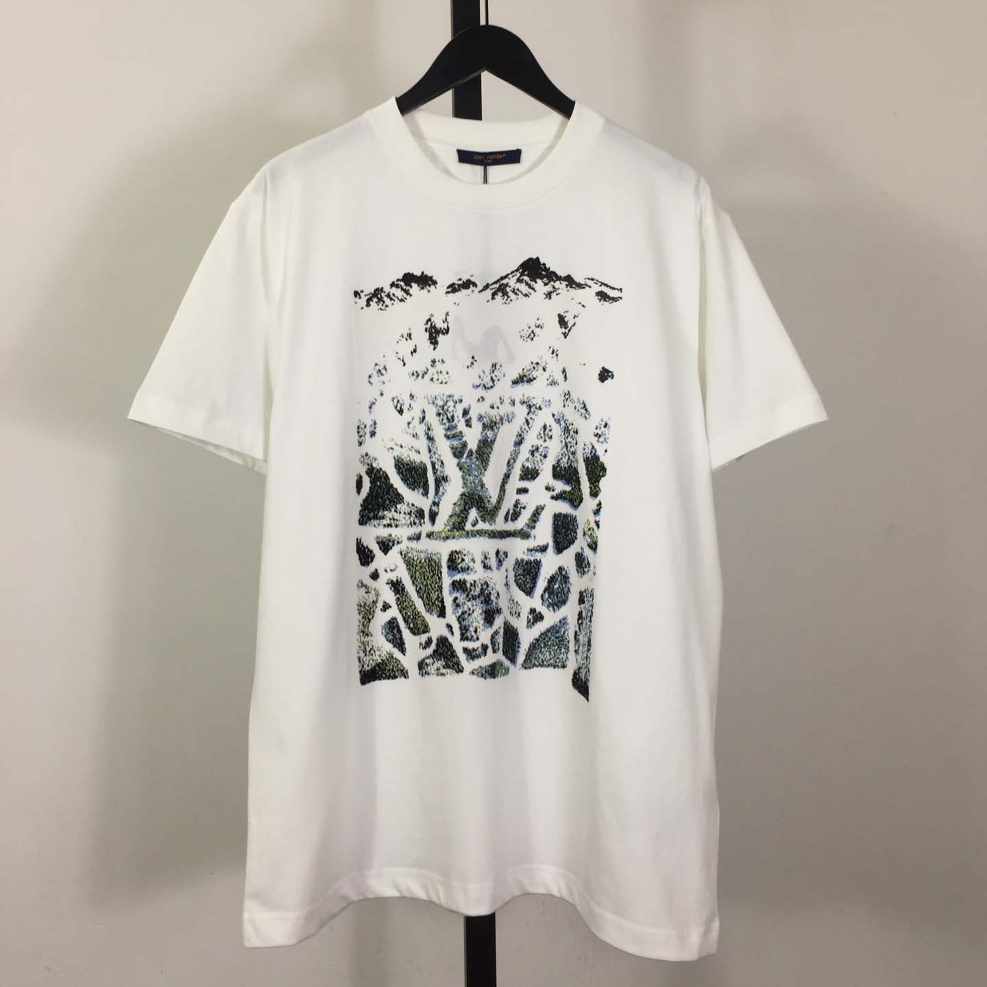 Louis Vuitton Velvet Jacquard Short-Sleeved T-Shirt - FashionPlug