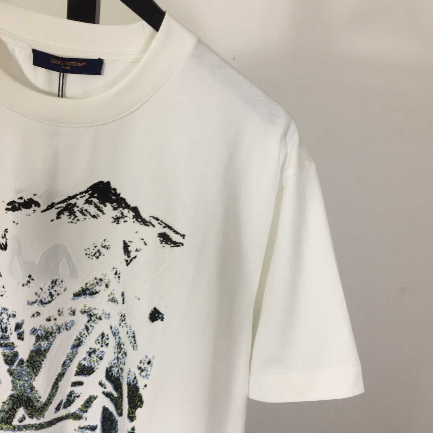 Louis Vuitton Velvet Jacquard Short-Sleeved T-Shirt - FashionPlug