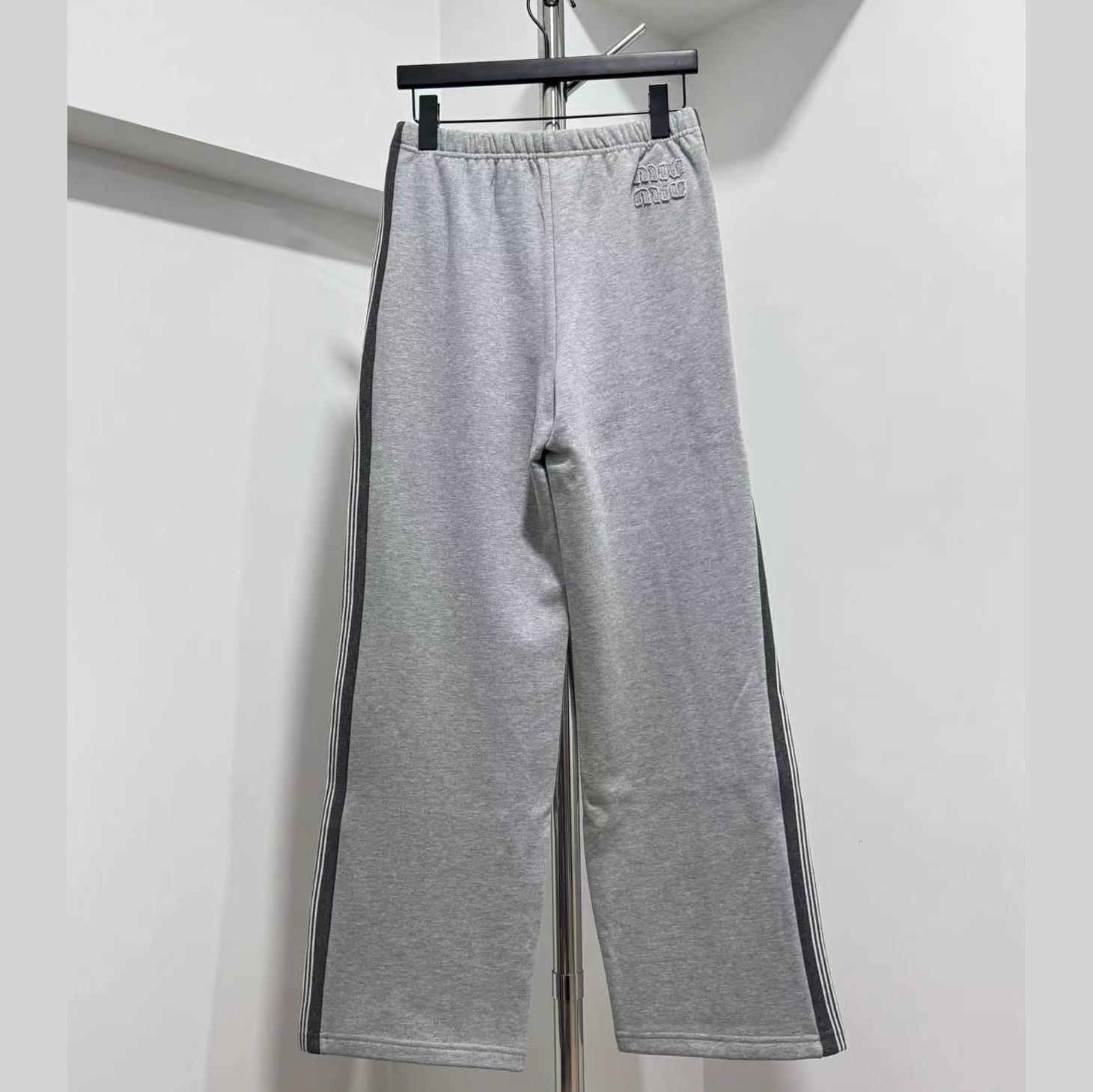 Miu Miu Cotton Fleece Pants - FashionPlug