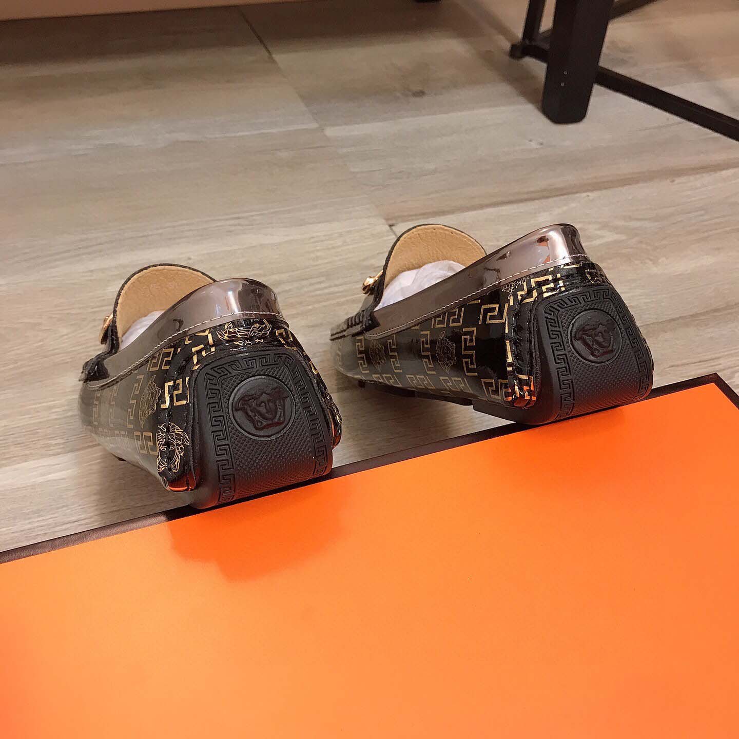 Versace Leather Loafers - FashionPlug