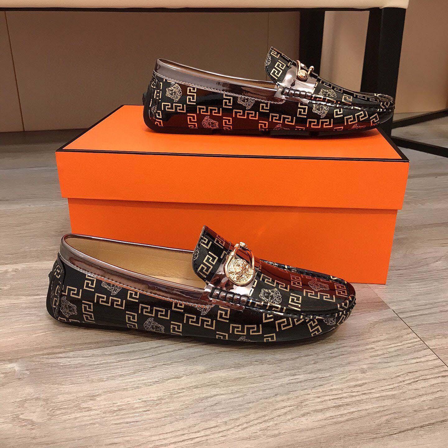 Versace Leather Loafers - FashionPlug