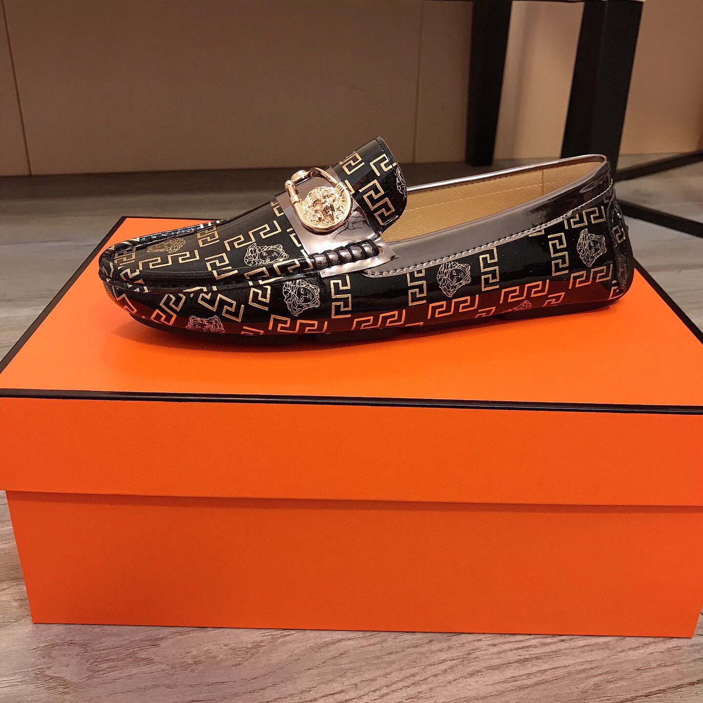 Versace Leather Loafers - FashionPlug