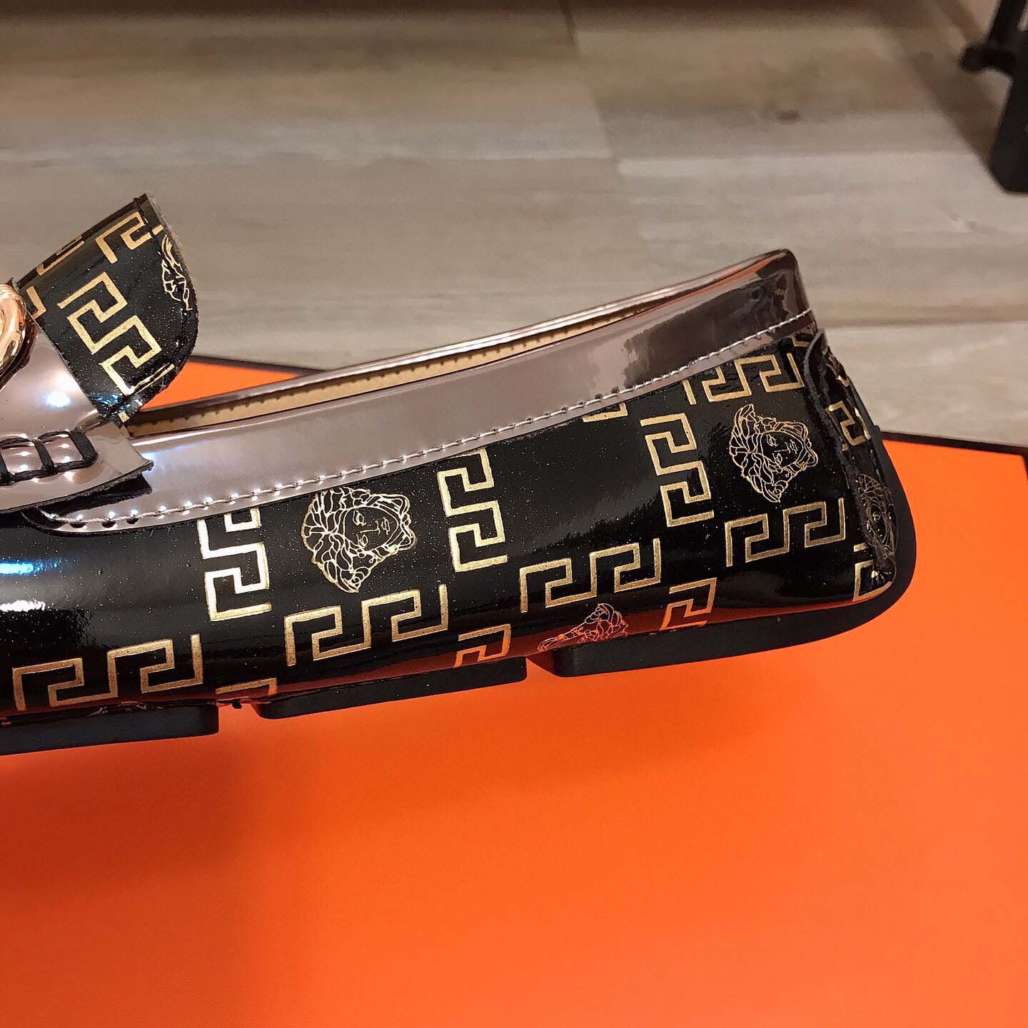 Versace Leather Loafers - FashionPlug