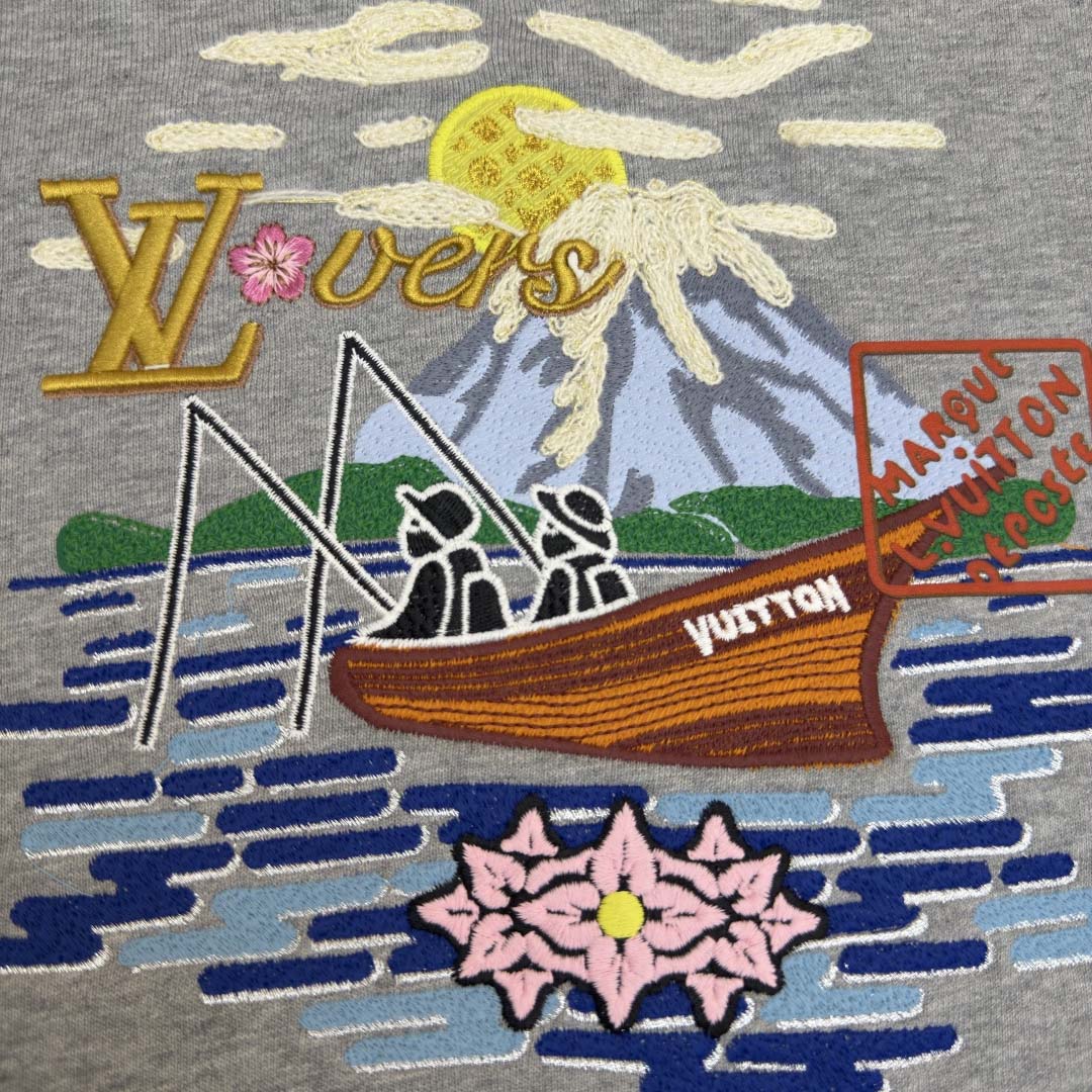 Louis Vuitton Embroidered Sweatshirt  - FashionPlug
