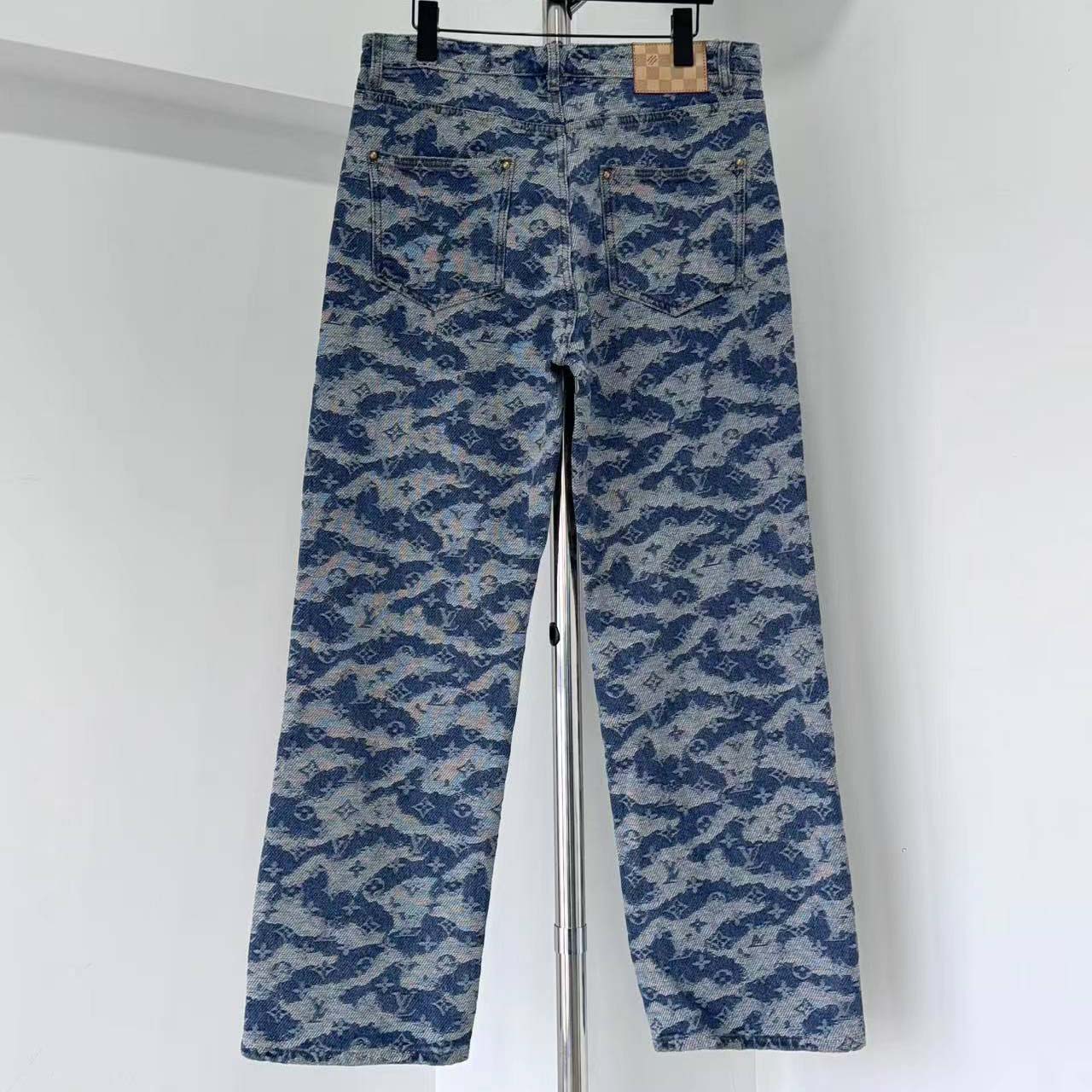 Louis Vuitton Monogram Denim Skate Pants - FashionPlug