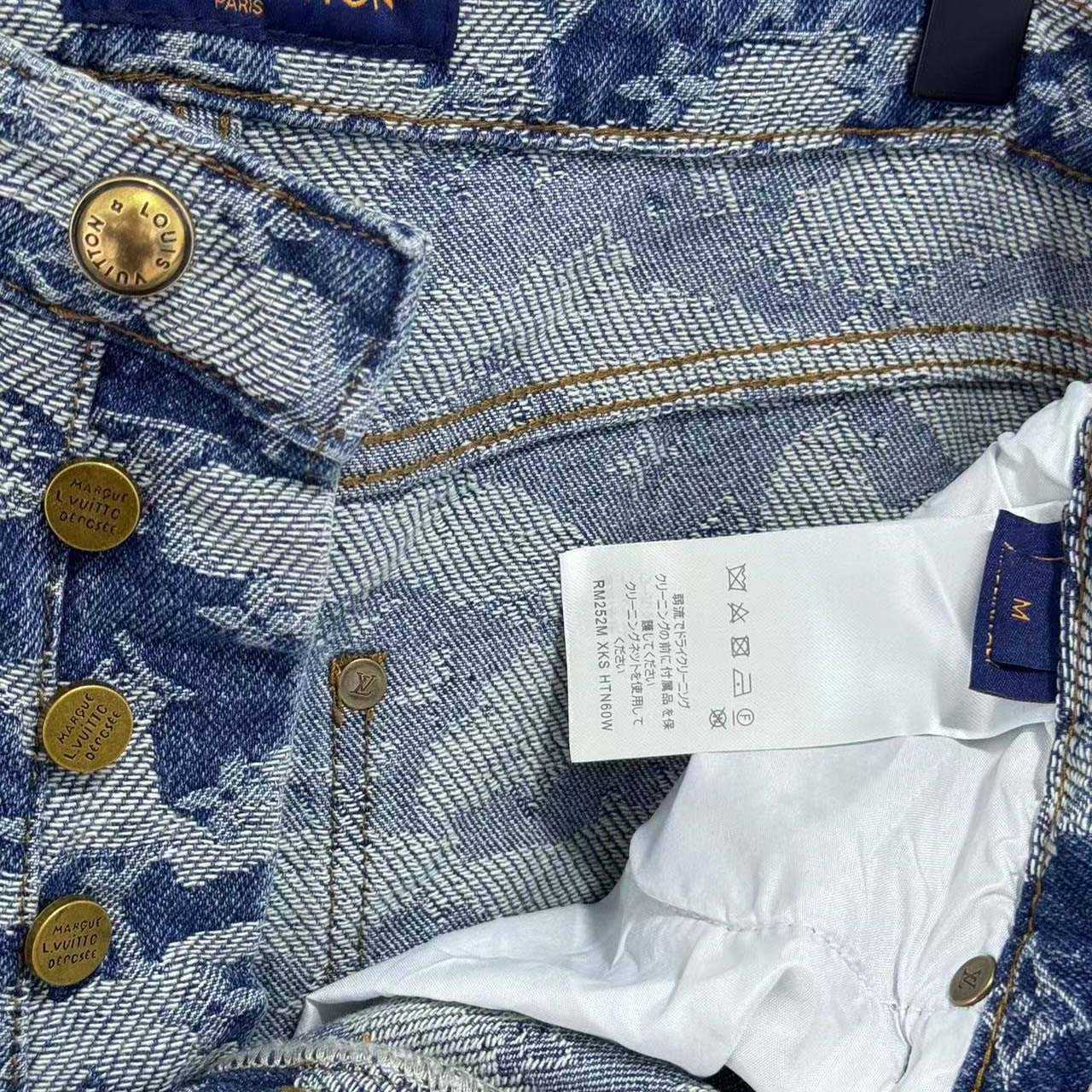 Louis Vuitton Monogram Denim Skate Pants - FashionPlug