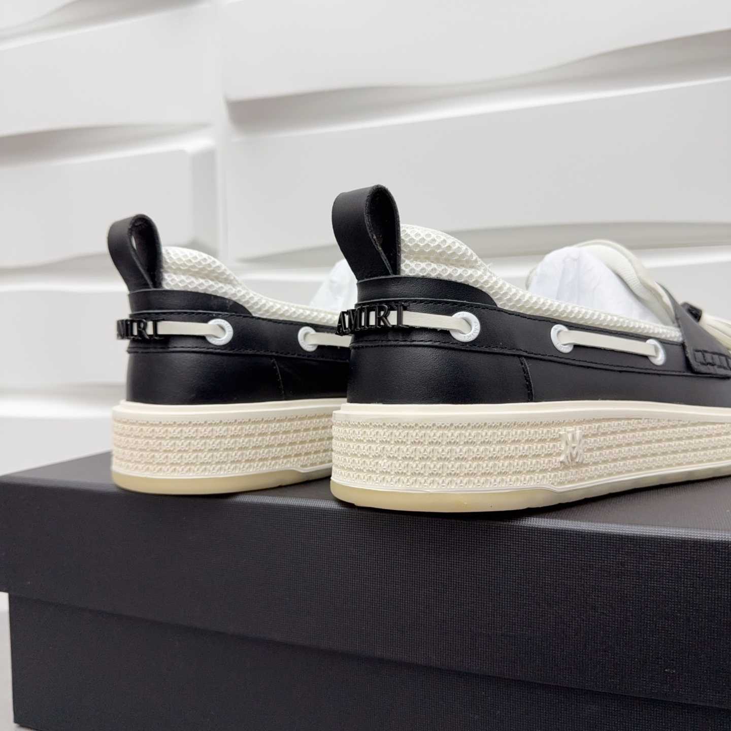 Amiri Men's Black Loafers Leather - FashionPlug