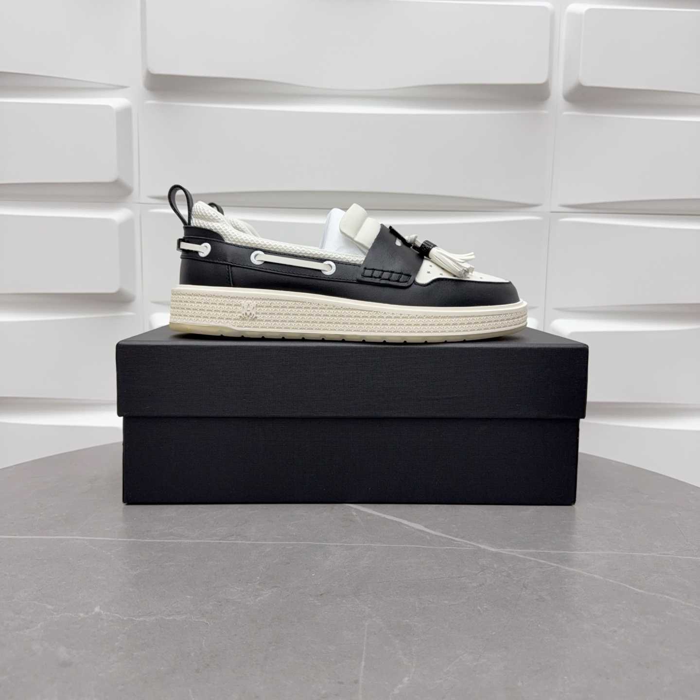 Amiri Men's Black Loafers Leather - FashionPlug