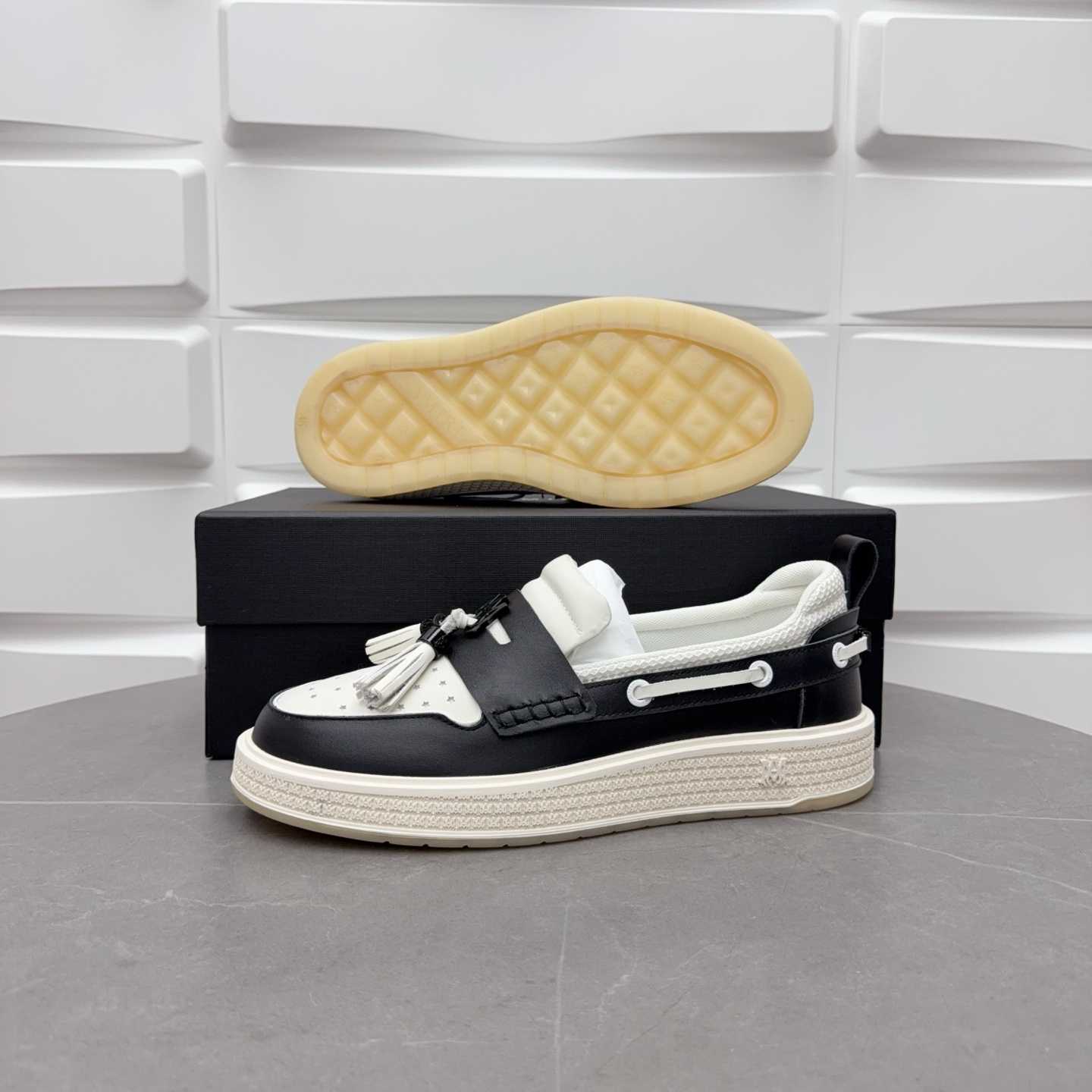 Amiri Men's Black Loafers Leather - FashionPlug