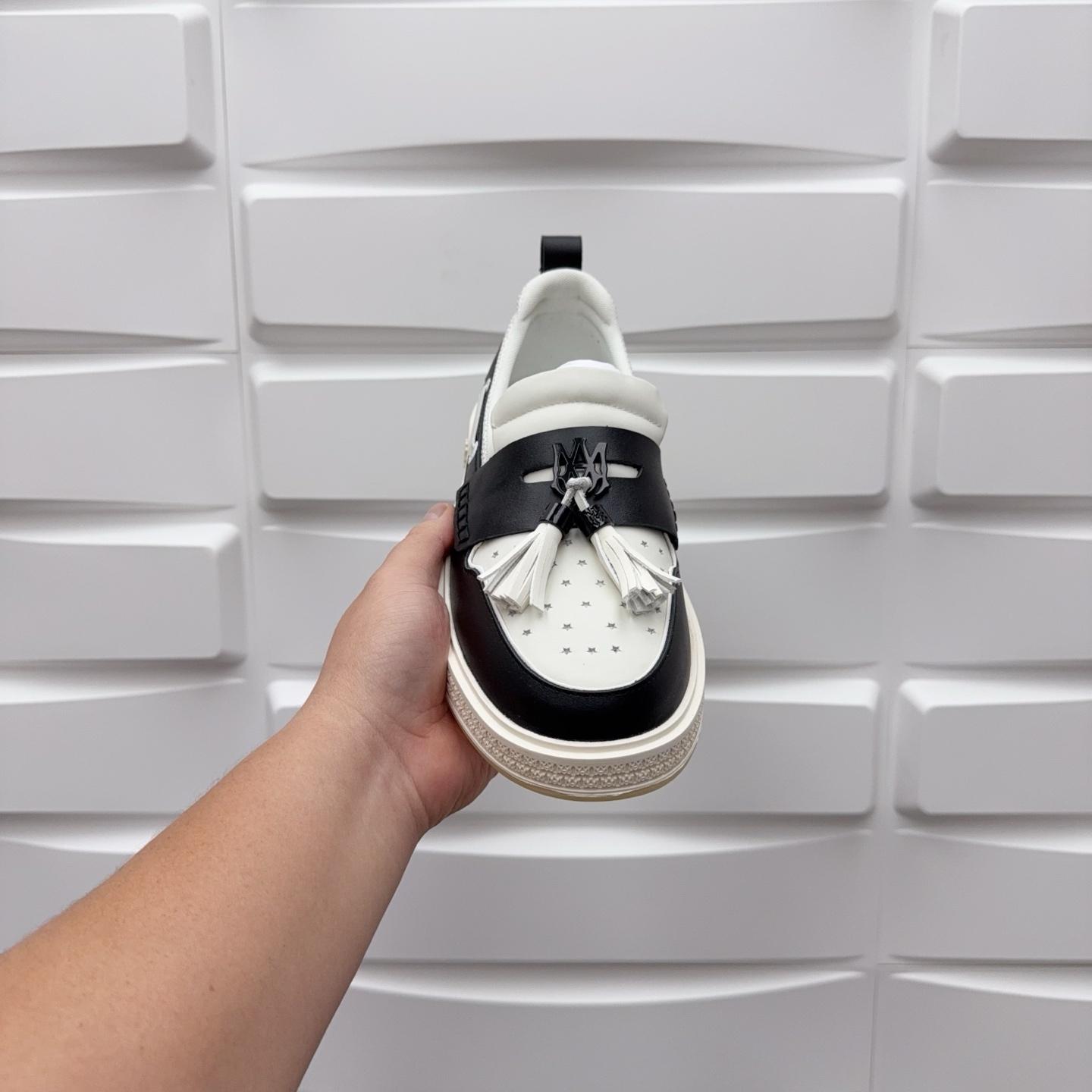 Amiri Men's Black Loafers Leather - FashionPlug