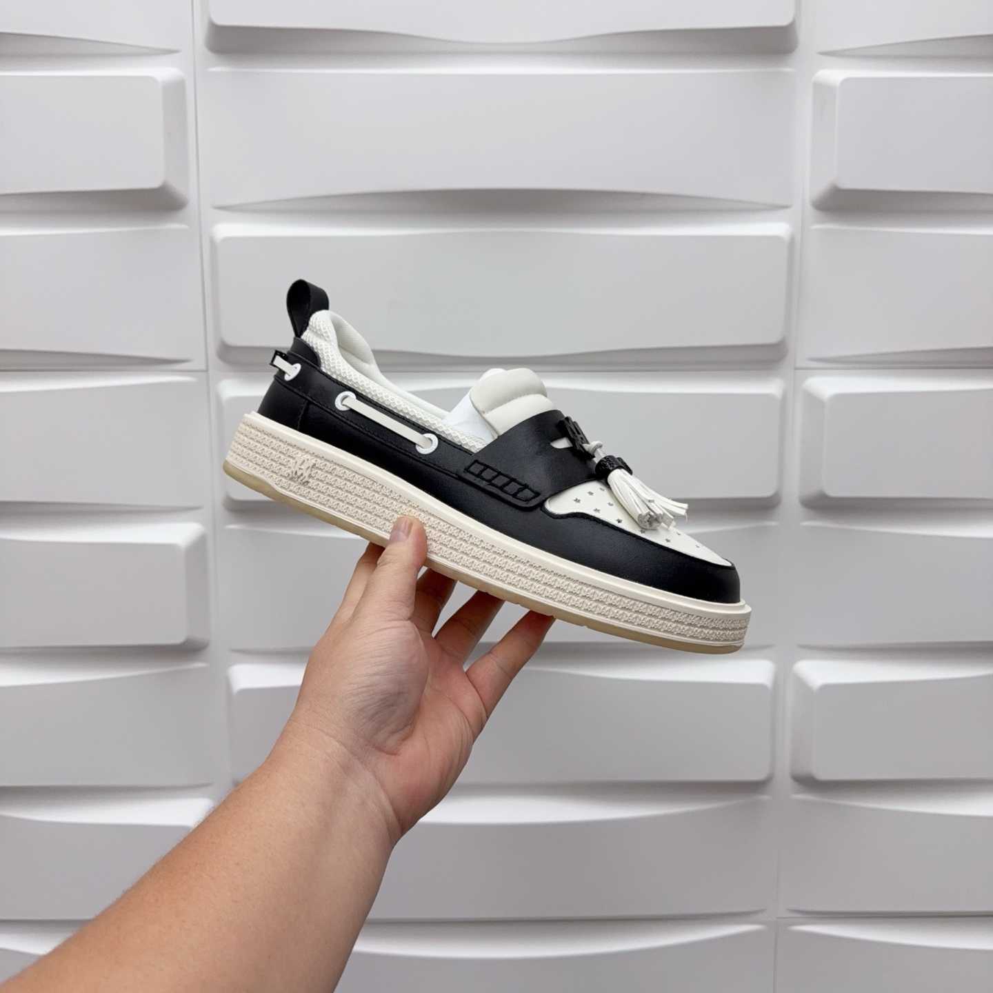 Amiri Men's Black Loafers Leather - FashionPlug