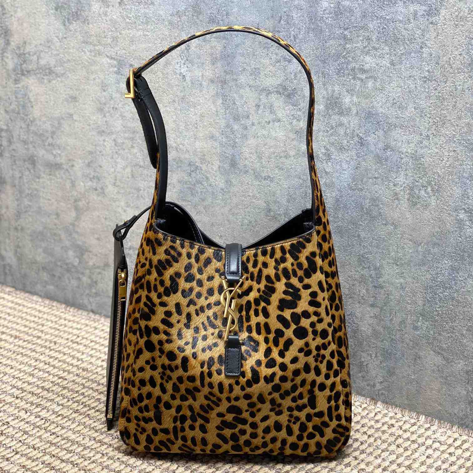 Saint Laurent LE 5 À 7 Supple Small In Pony Hair Leather - FashionPlug