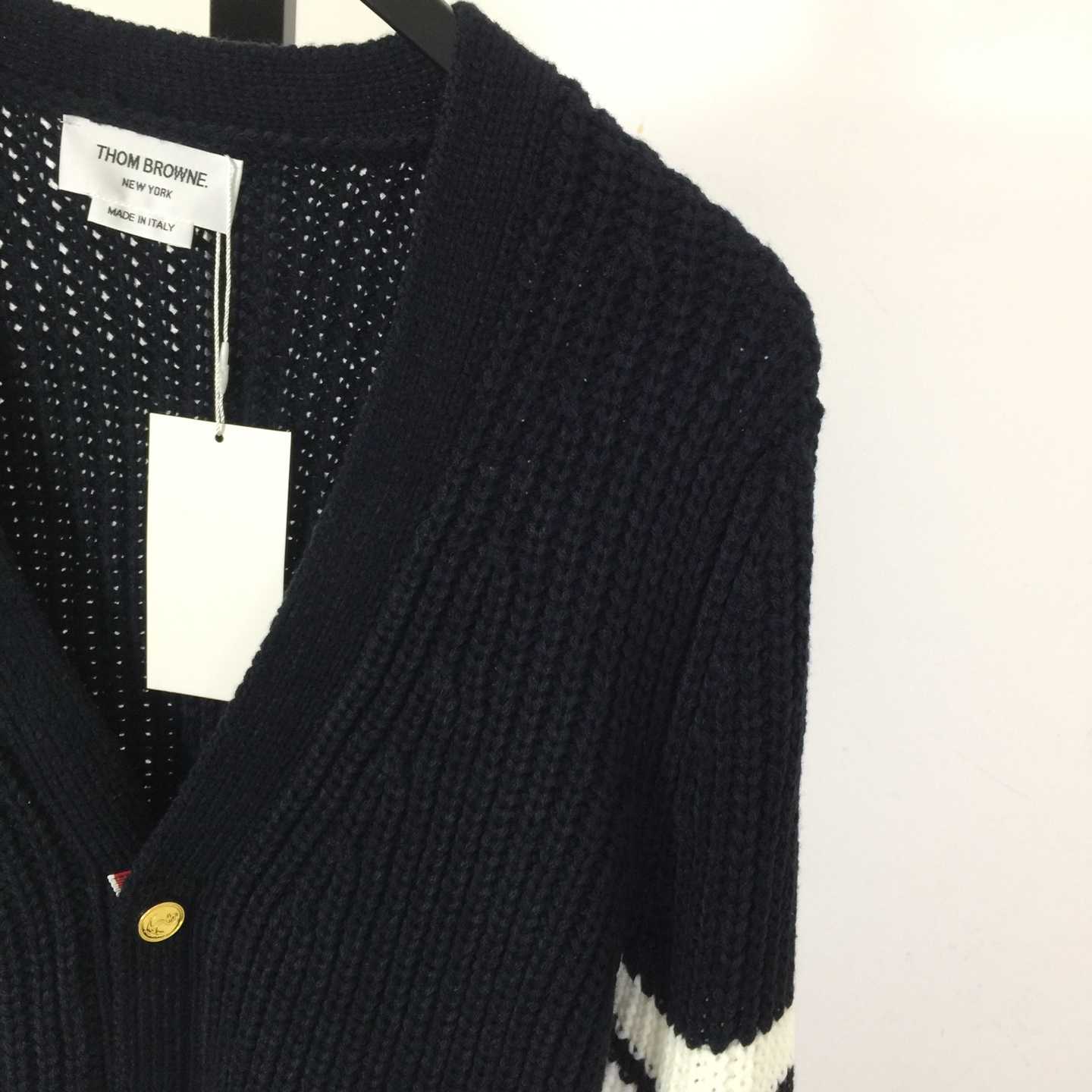 Thom Browne 4-Bar Cardigan - FashionPlug