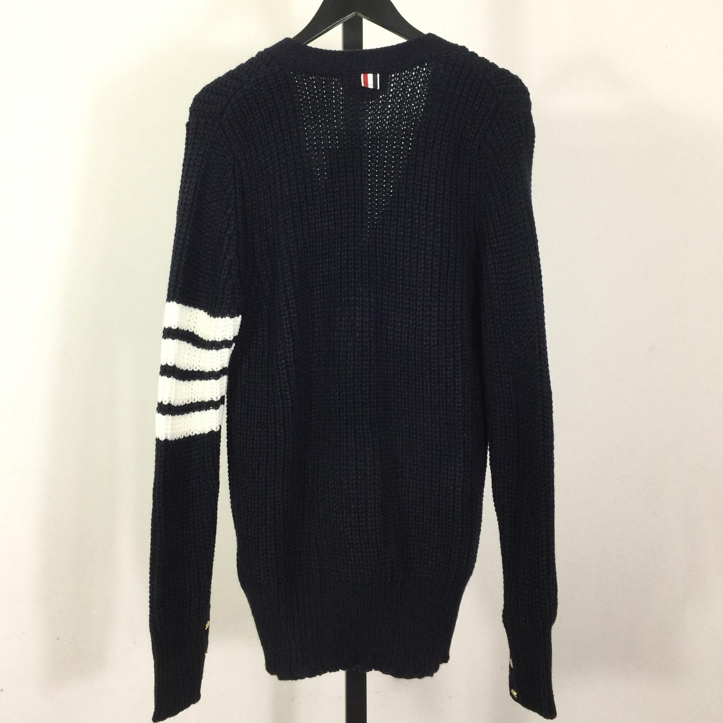 Thom Browne 4-Bar Cardigan - FashionPlug