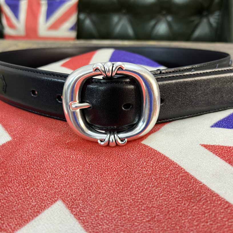 Chrome Hearts Leather Belt   - FashionPlug