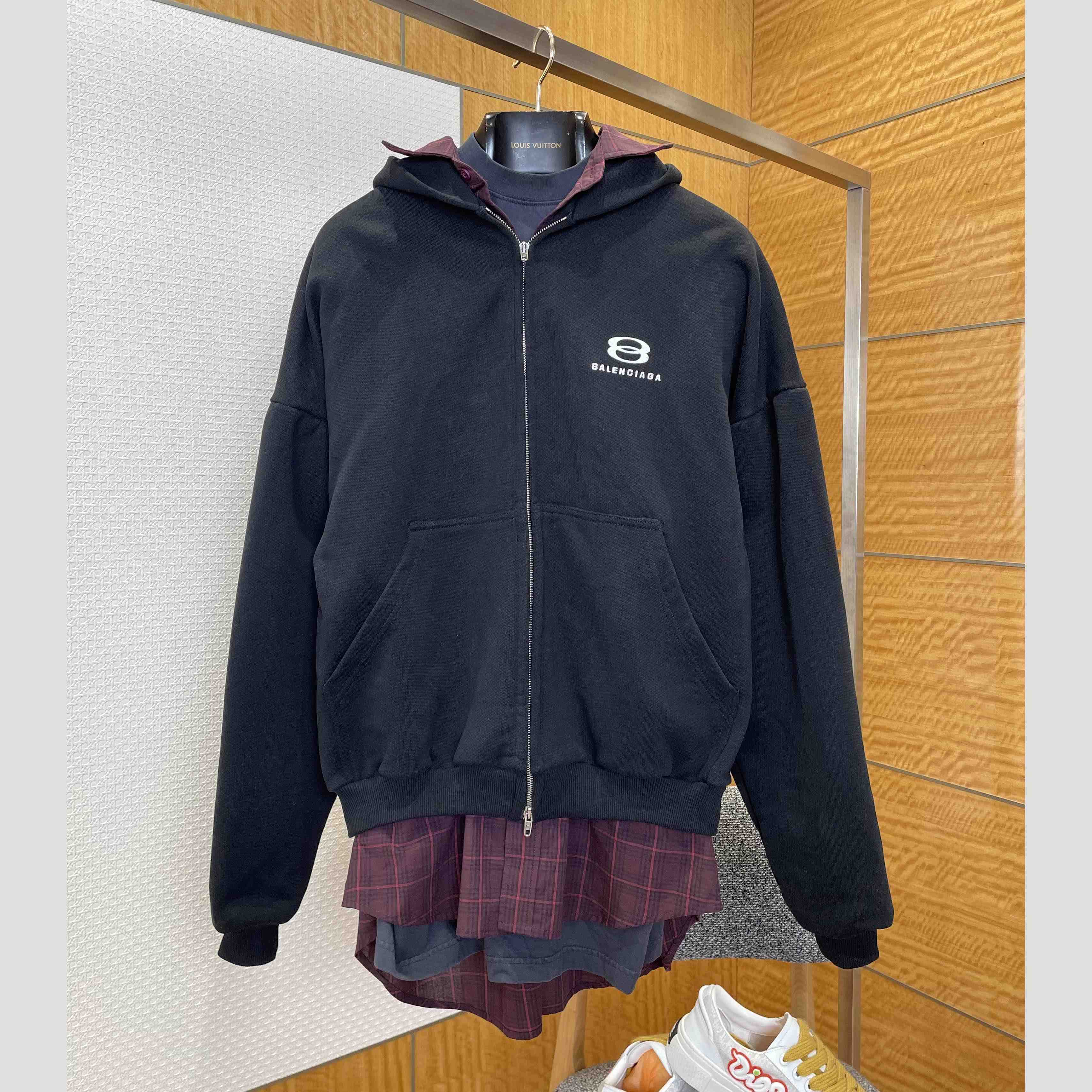 Balenciaga Unity Sports Icon Layered Oversized Hoodie - FashionPlug