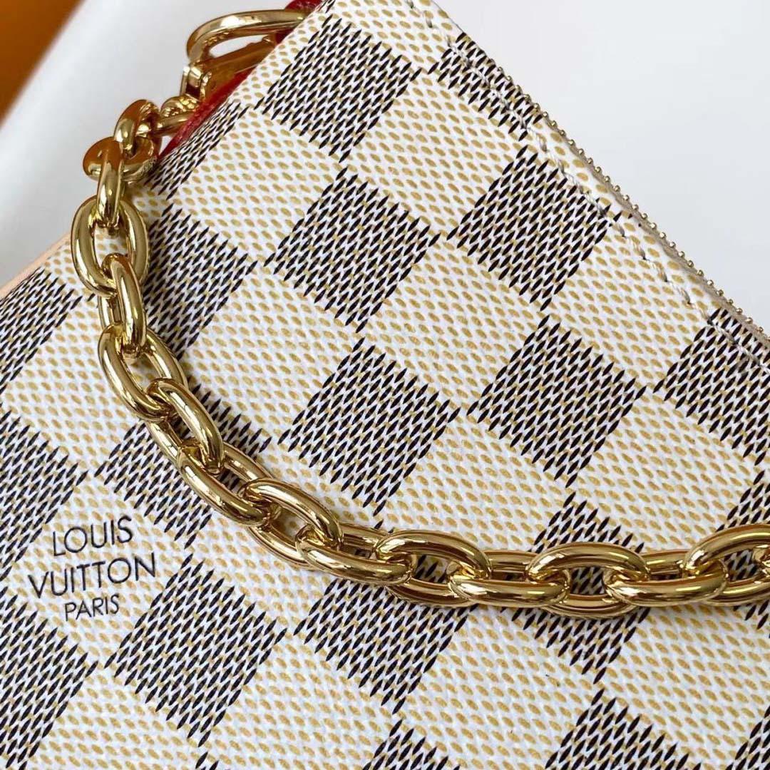 Louis Vuitton Pochette Liv Damier Azur   N00228 - FashionPlug