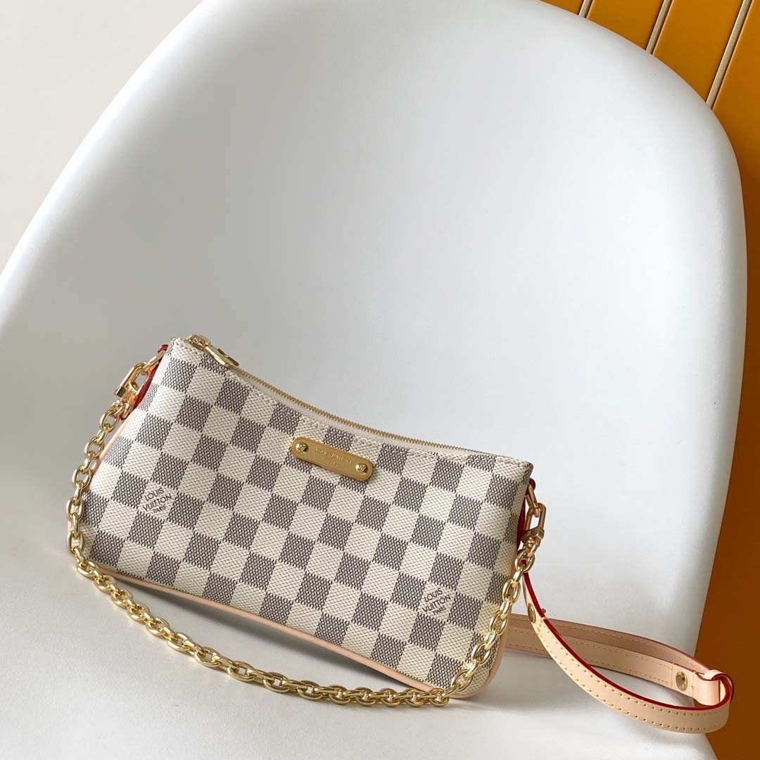 Louis Vuitton Pochette Liv Damier Azur   N00228 - FashionPlug