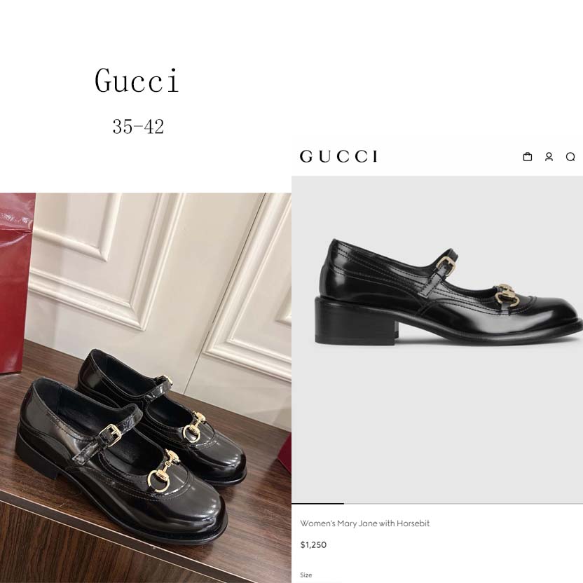 Gucci Women's Mary Jane With Horsebit - FashionPlug