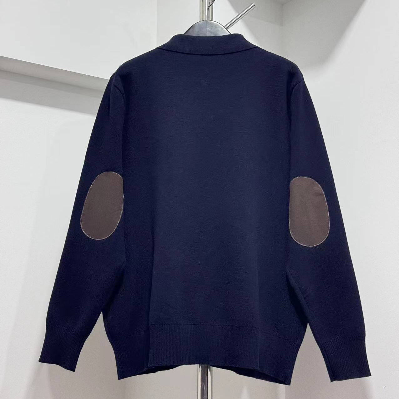 Miu Miu Wool And Leather Zipper Cardigan - FashionPlug