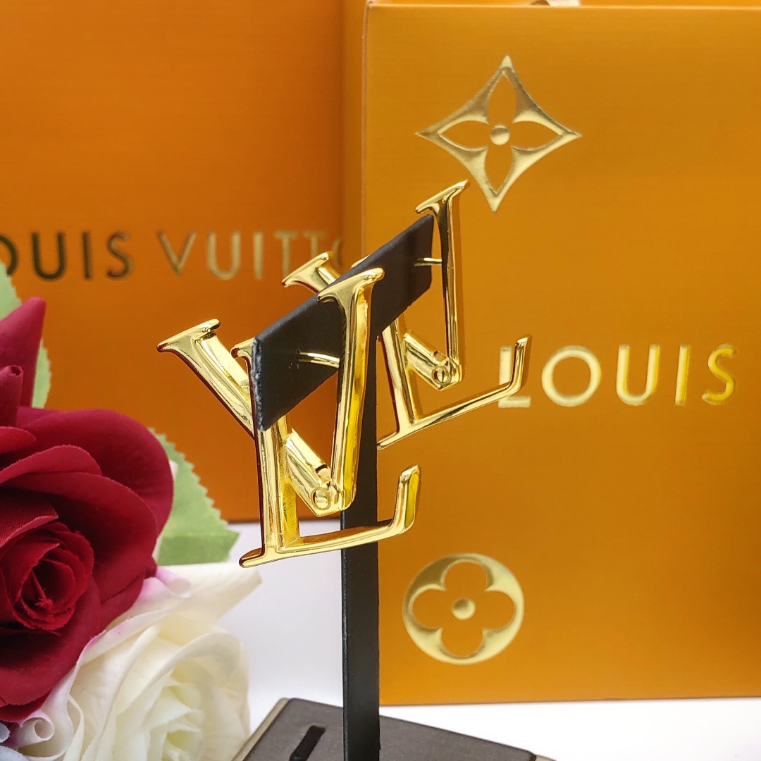 Louis Vuitton Macro LV Earrings - FashionPlug