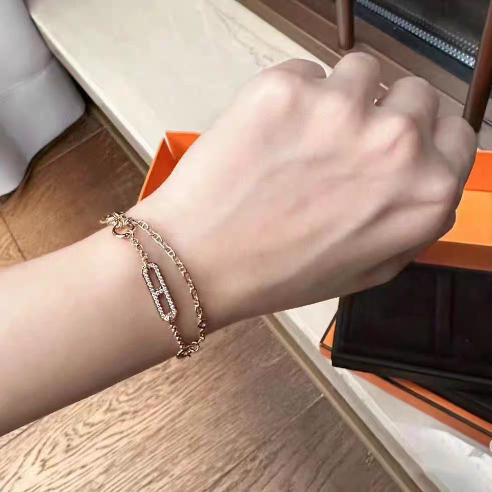Hermes Chaine D'ancre Chaos Bracelet - FashionPlug