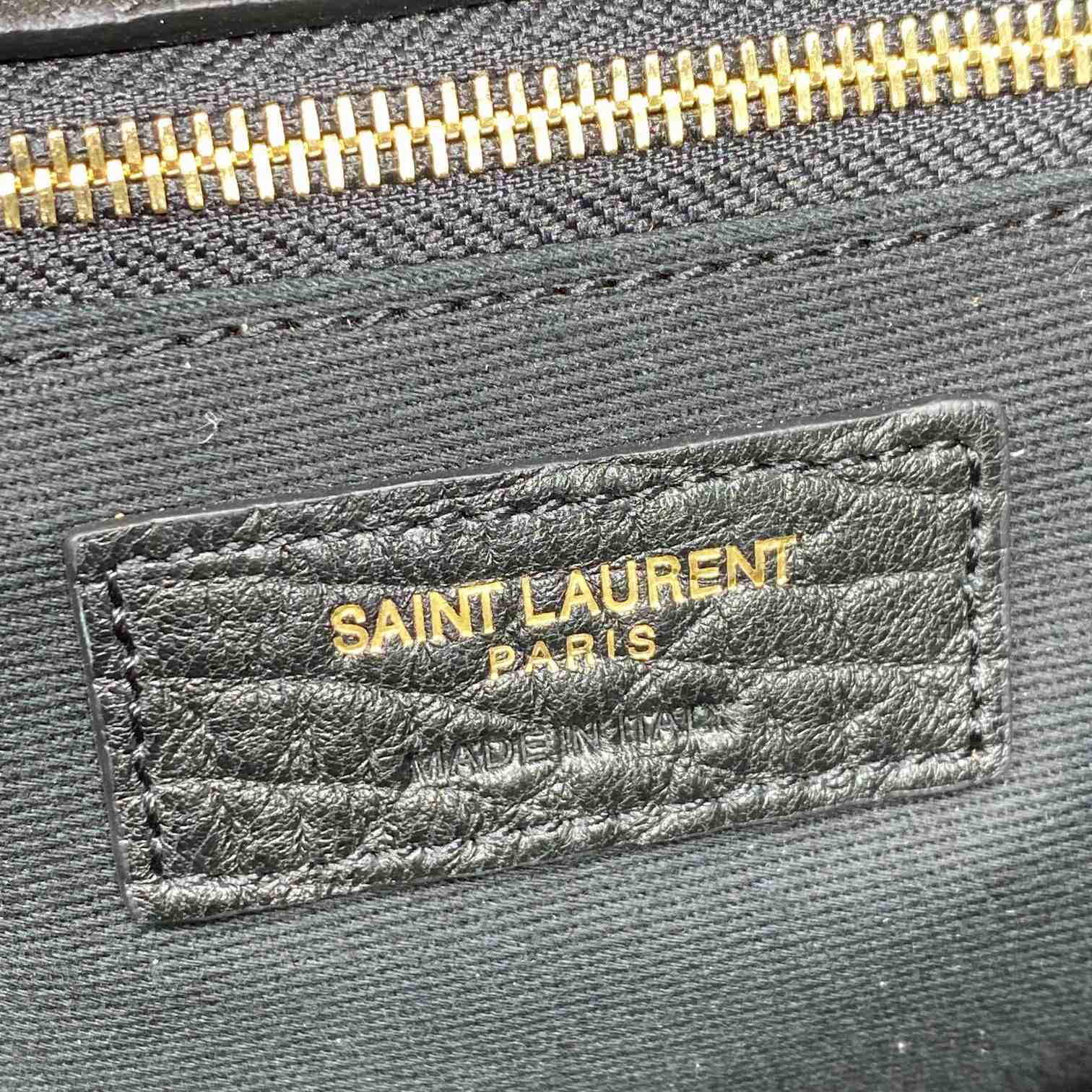Saint Laurent Calypso Large In Grained Lambskin   - FashionPlug