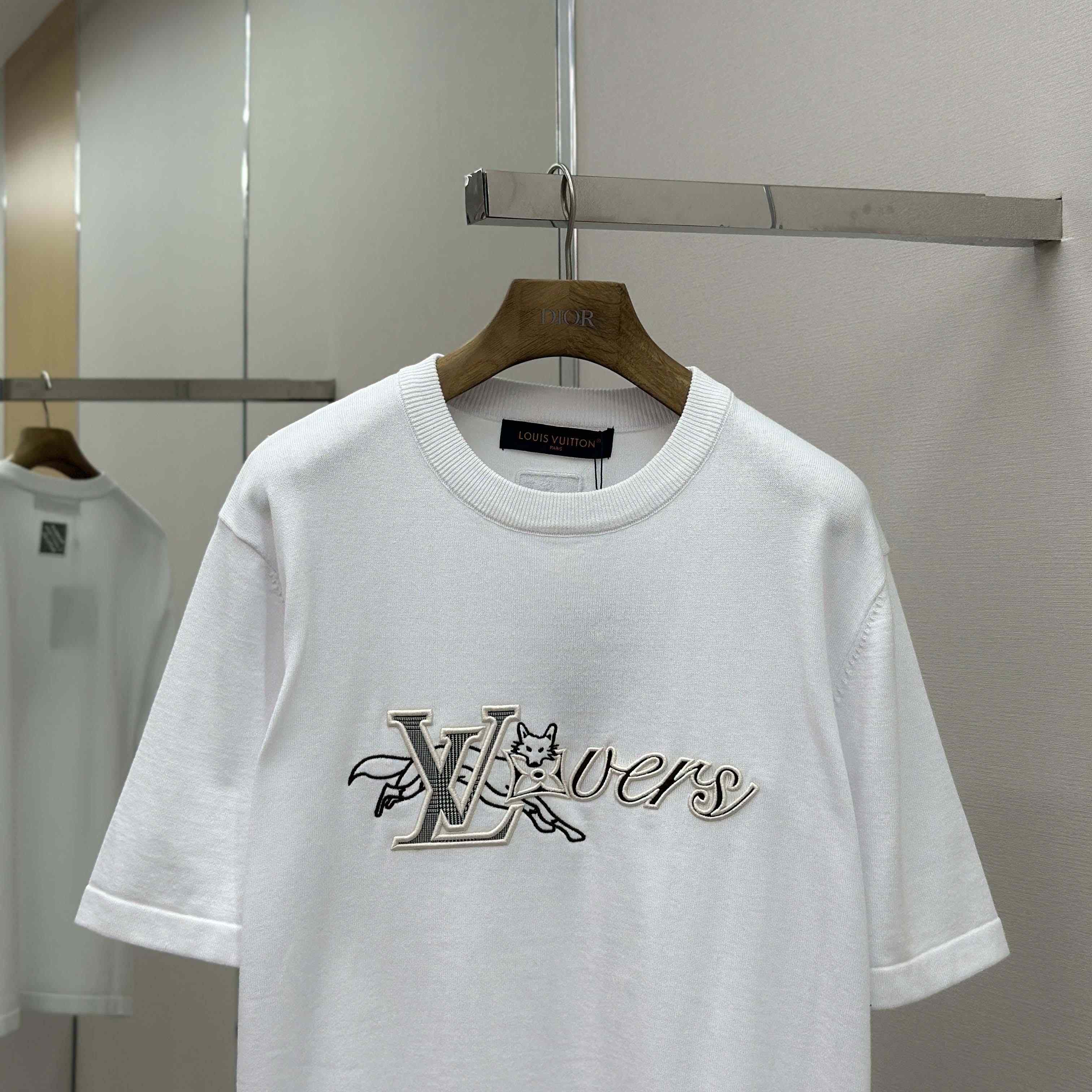 Louis Vuitton Short-Sleeved Crewneck   - FashionPlug