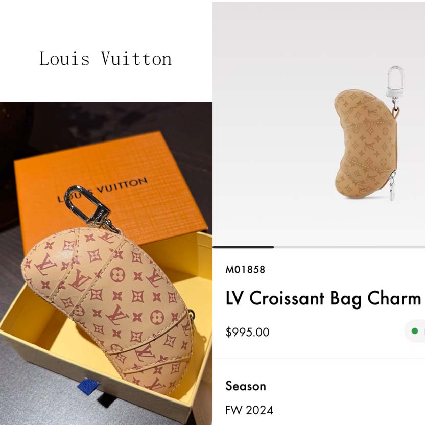 Louis Vuitton LV Croissant Bag Charm    M01858 - FashionPlug
