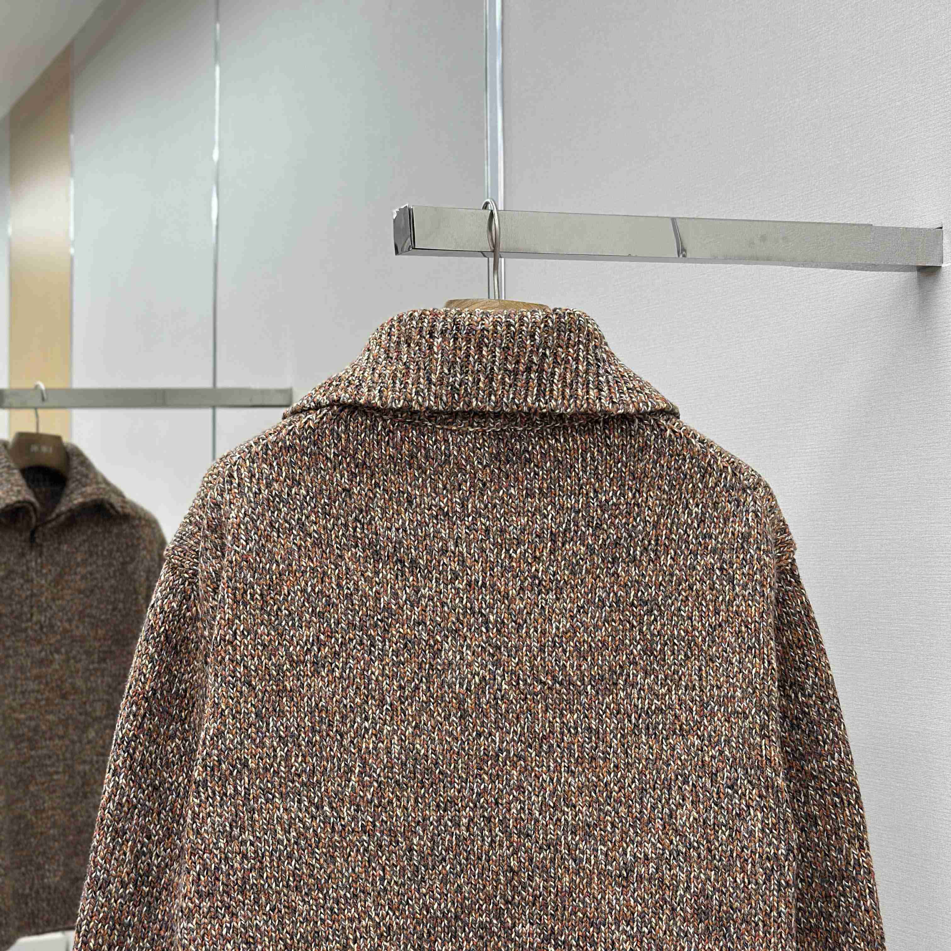 Loro Piana Cashmere Half-Zip Rollneck Sweater - FashionPlug