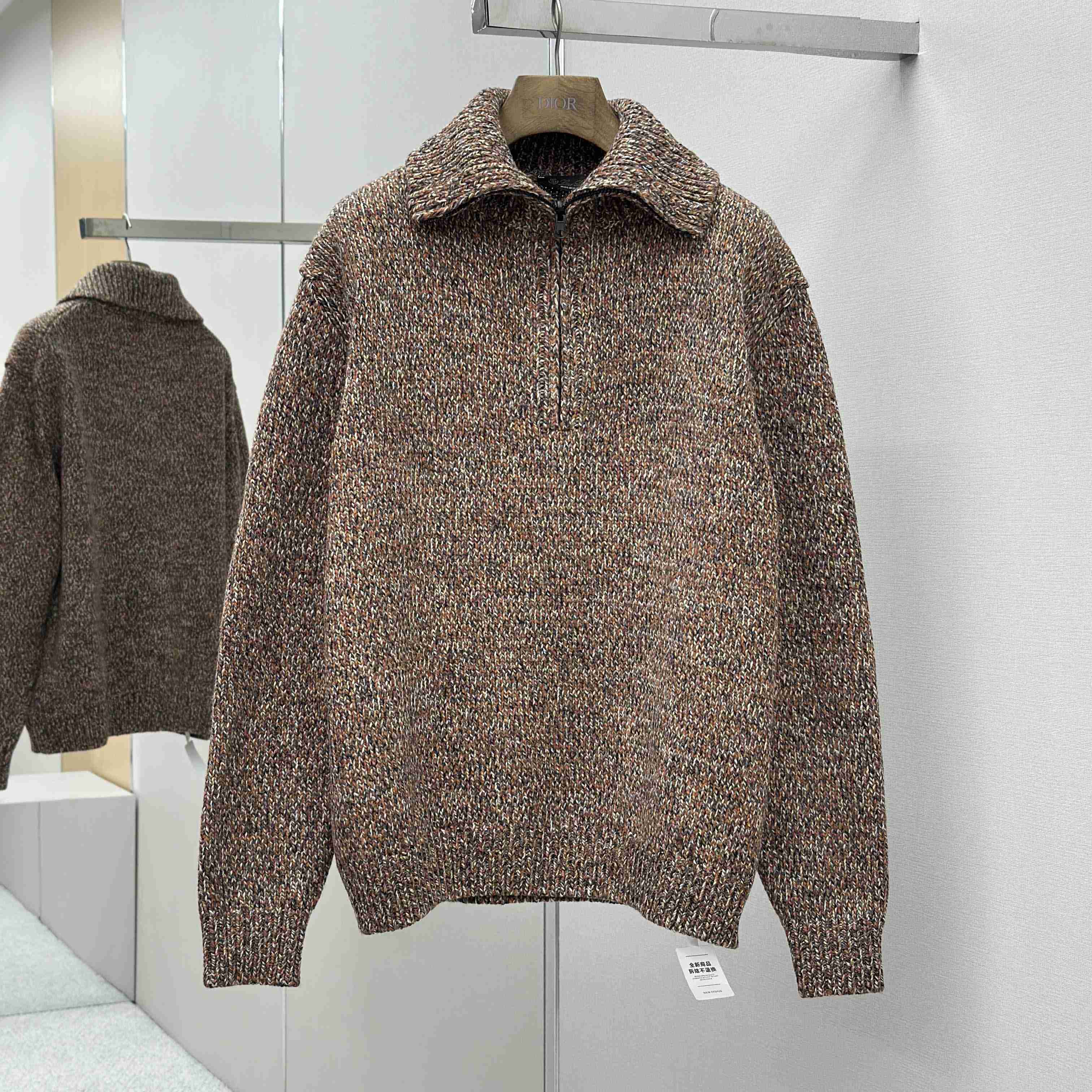 Loro Piana Cashmere Half-Zip Rollneck Sweater - FashionPlug