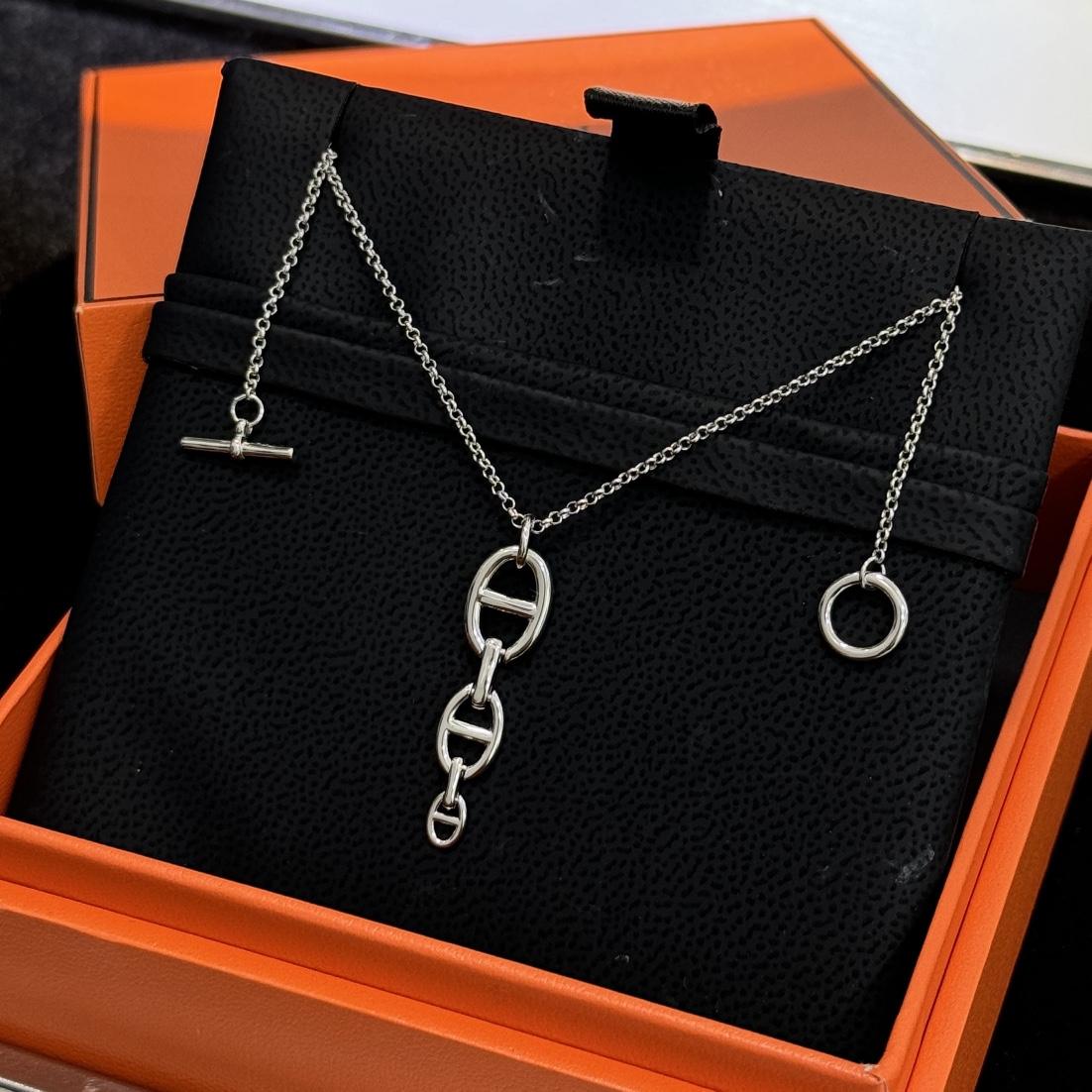 Hermès Pre-Owned 2010s Chaîne d'Ancre Necklace - FashionPlug