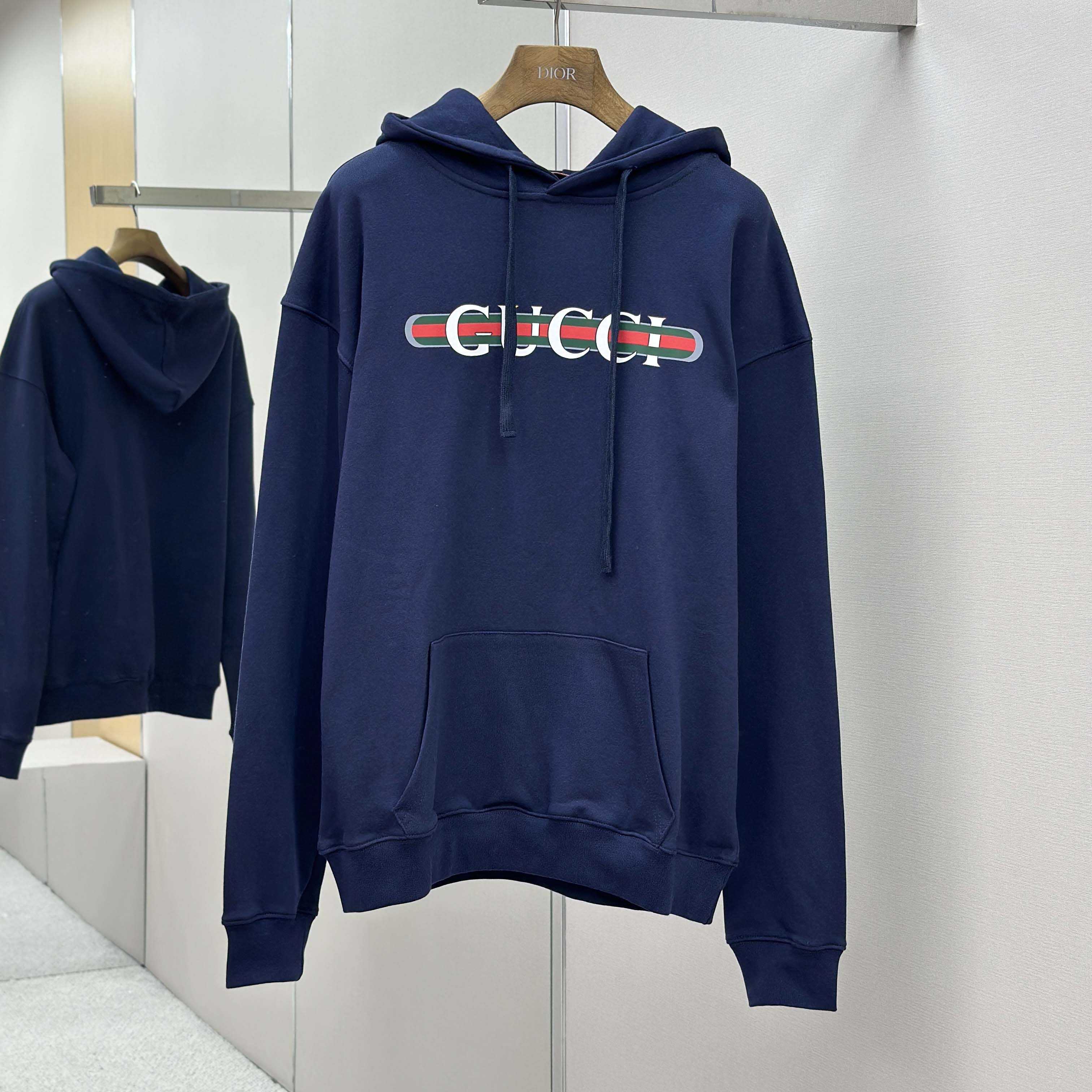 Gucci Printed Cotton Jersey Hooded Sweatshirt - FashionPlug