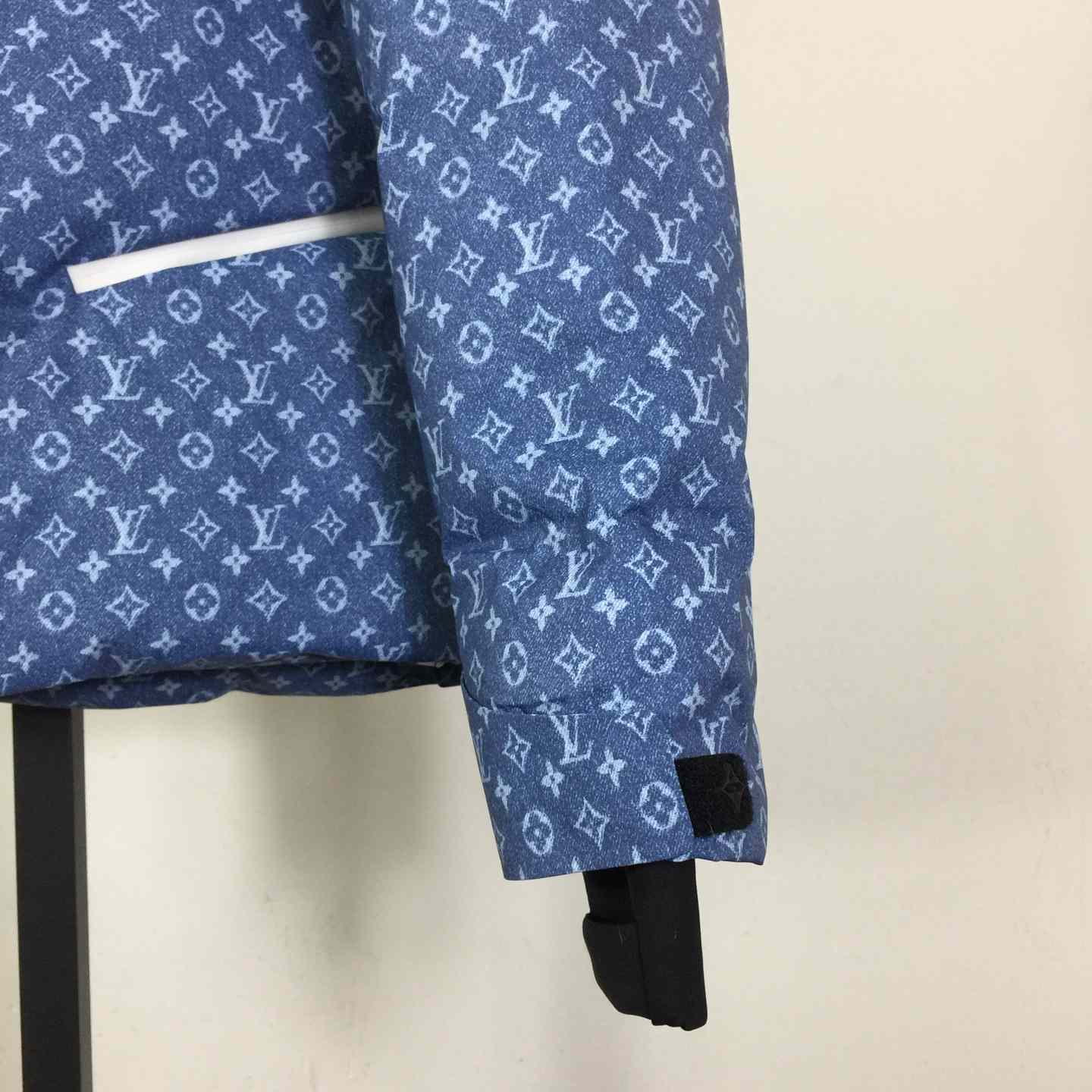 Louis Vuitton Denim-Effect Monogram Ski Jacket  - FashionPlug