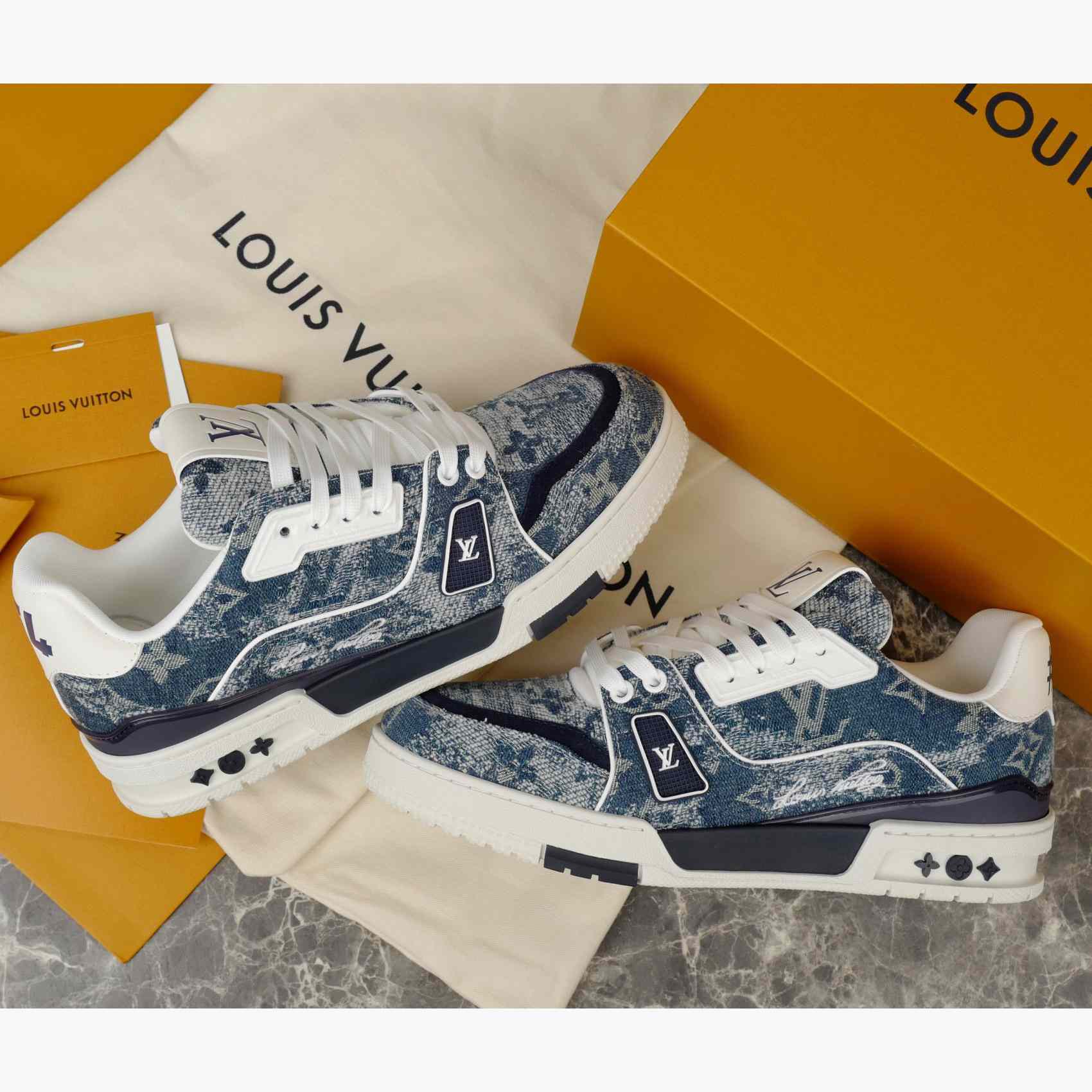 Louis Vuitton LV Trainer Sneaker  - FashionPlug