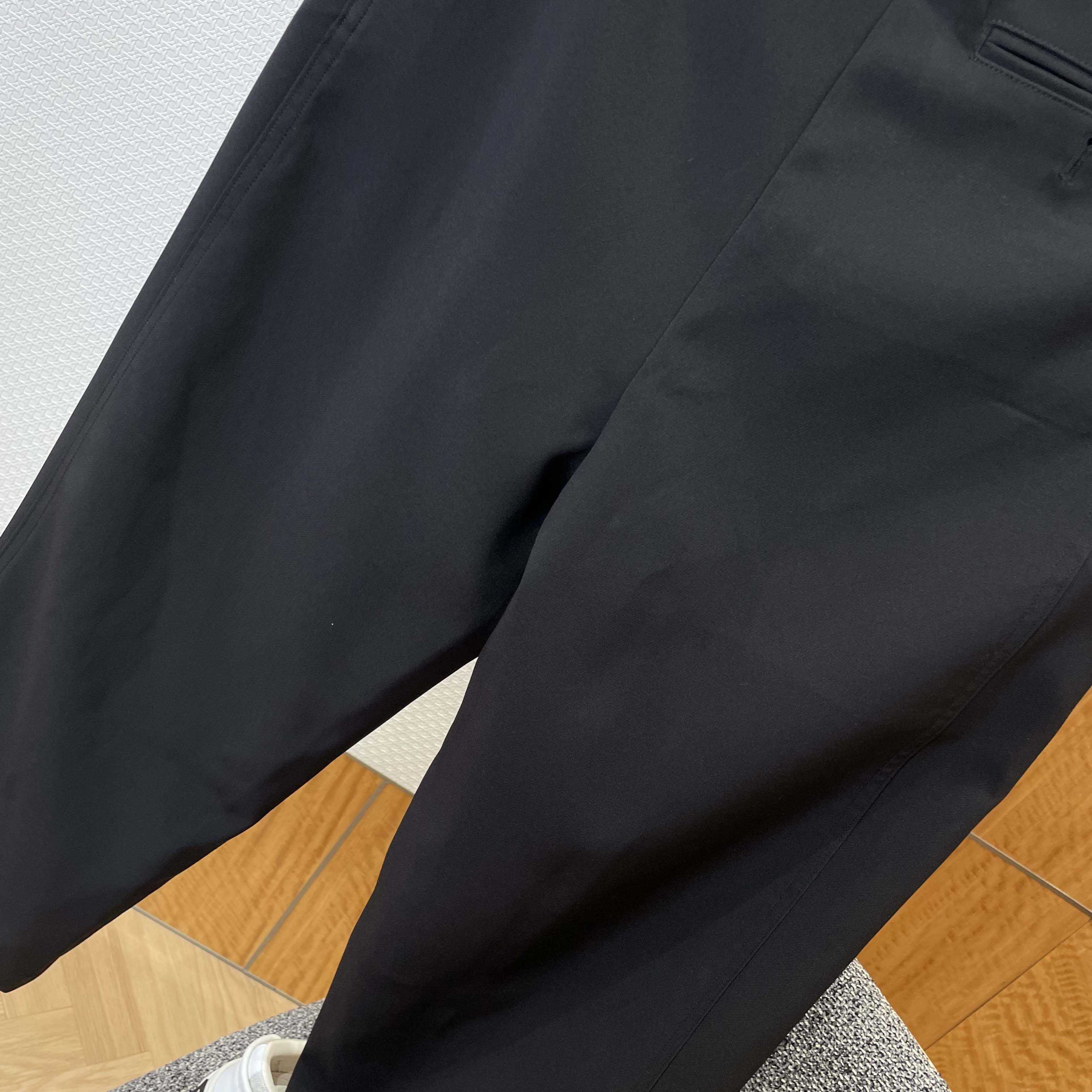 Loewe Belted Trousers In Wool And Silk - FashionPlug