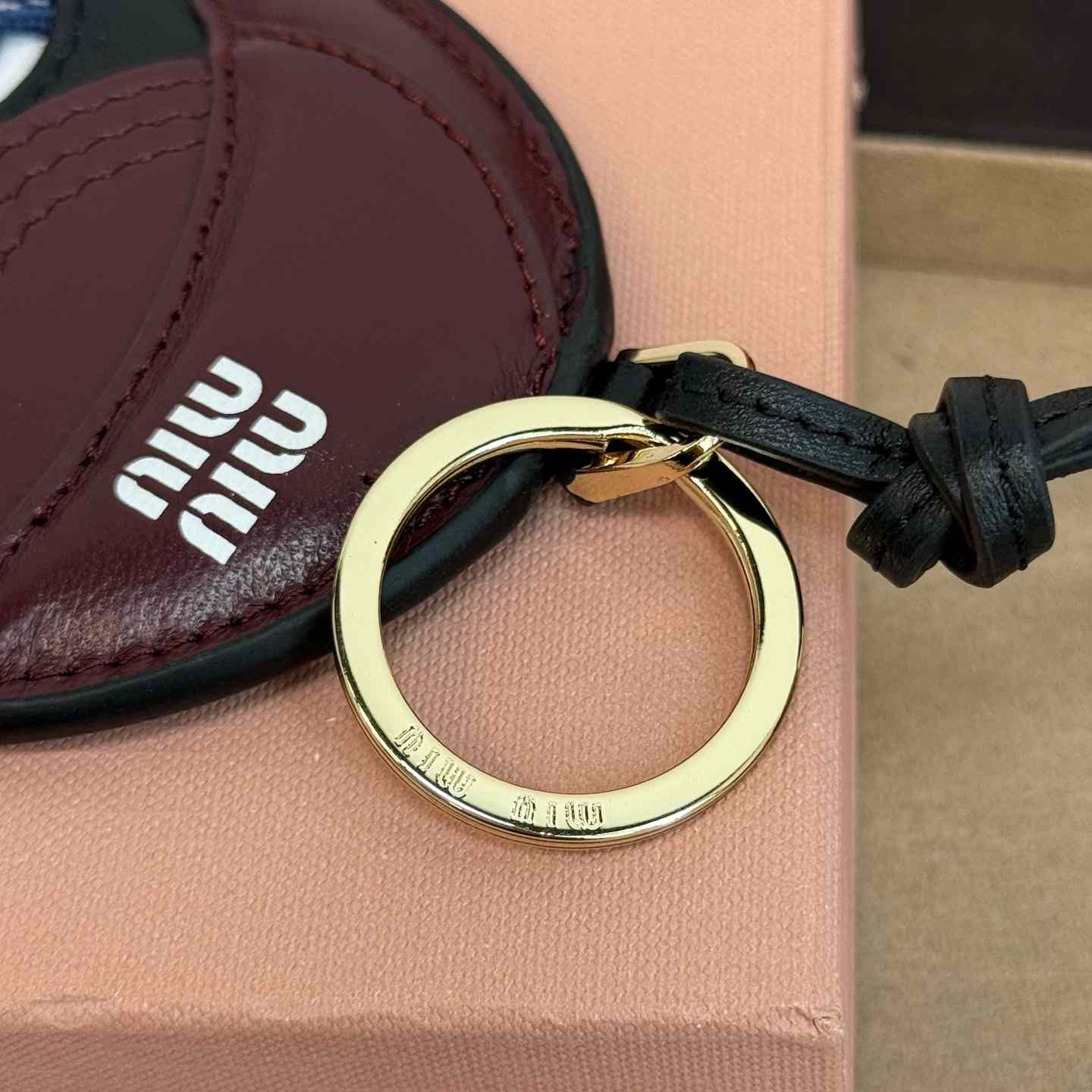 Miu Miu Leather Key Ring Trick - FashionPlug