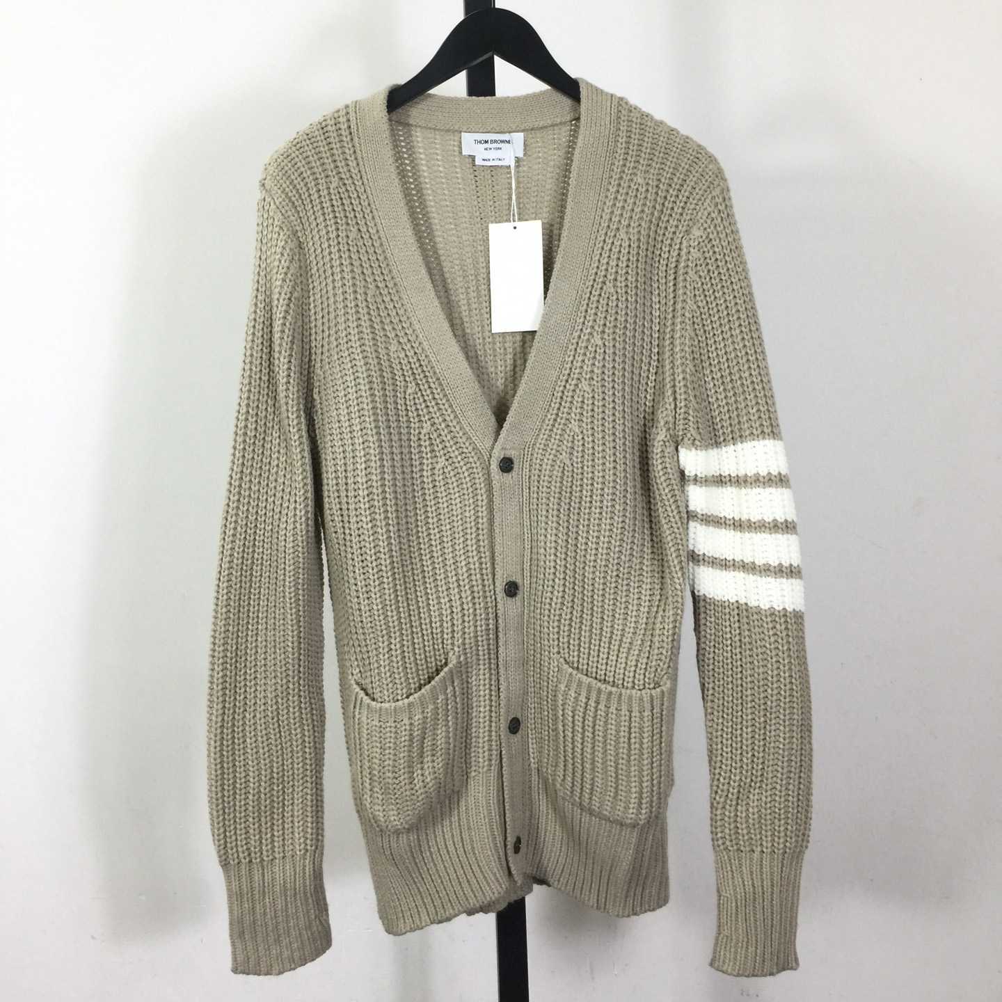 Thom Browne 4-Bar Cardigan - FashionPlug
