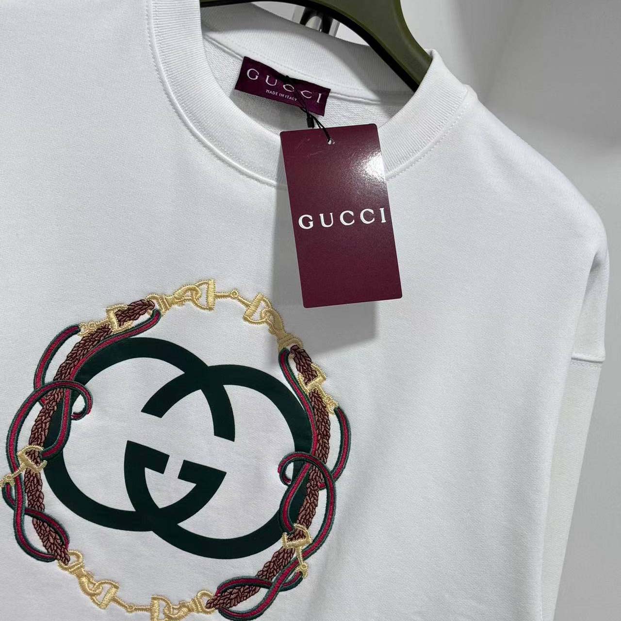Gucci Cotton Jersey Sweatshirt With Print - FashionPlug