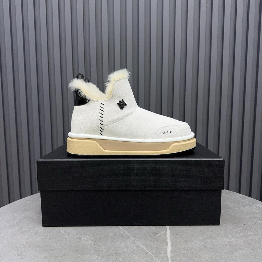 Amiri Malibu Shearling Lined Suede Boots - FashionPlug