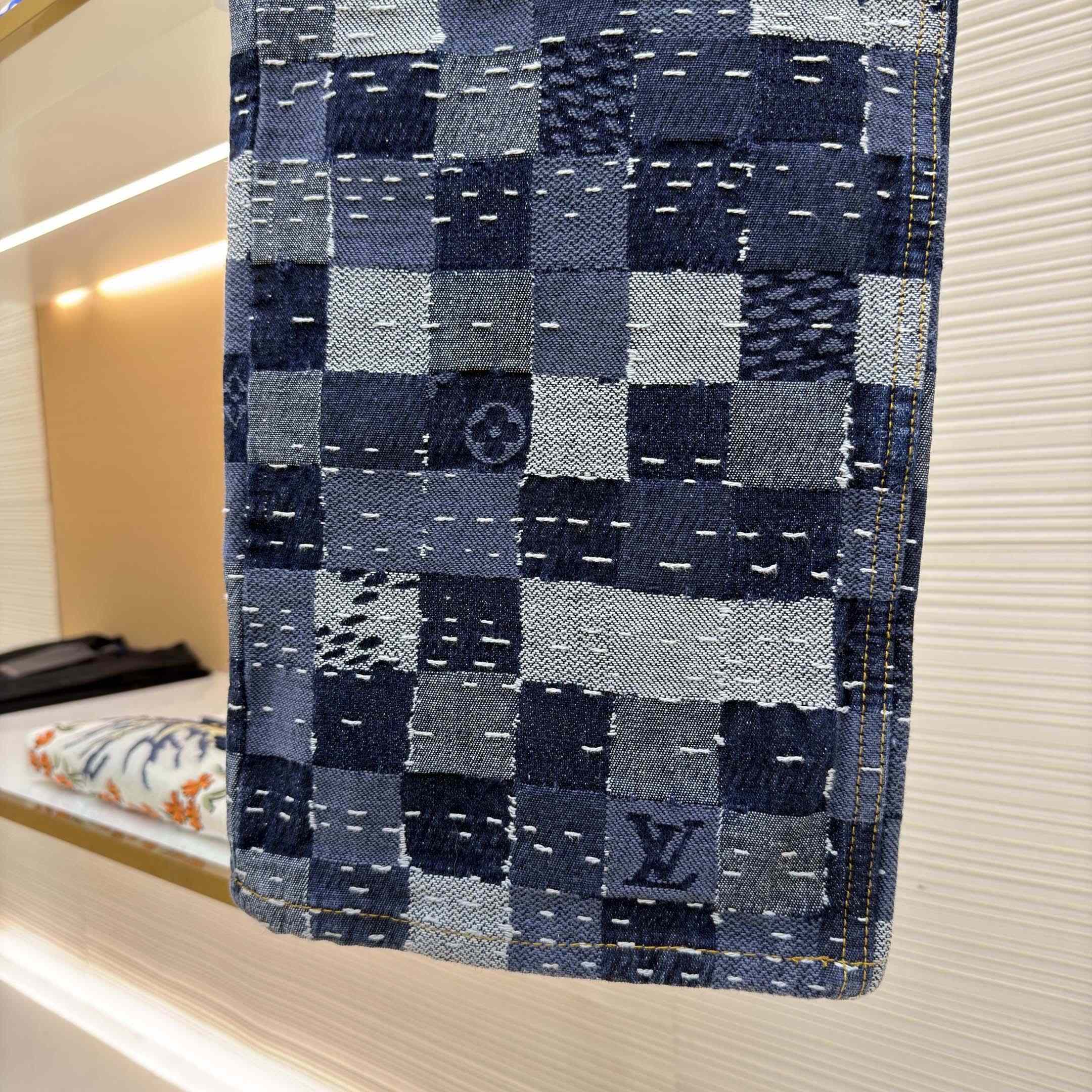 Louis Vuitton Damier Denim Skate Pants - FashionPlug