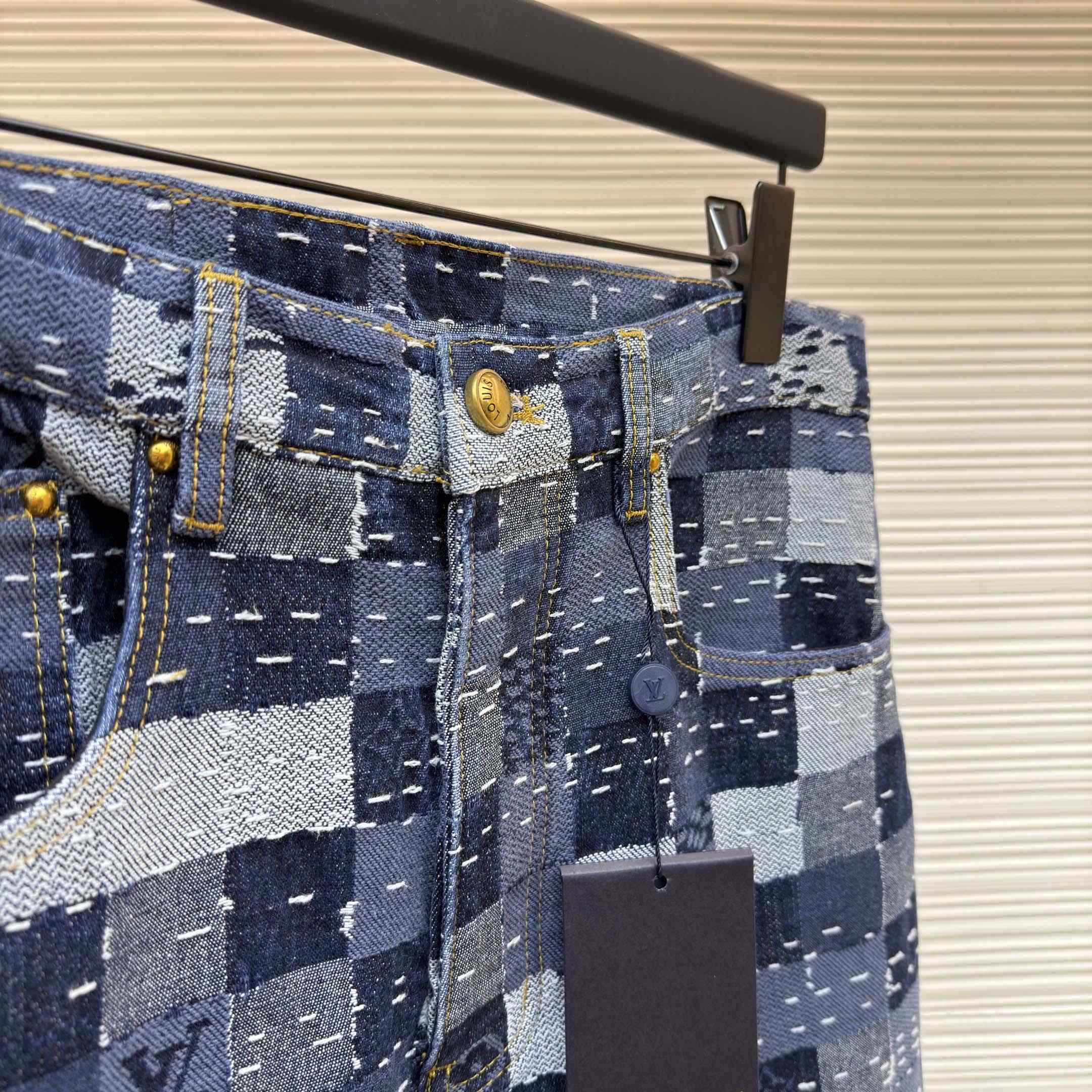 Louis Vuitton Damier Denim Skate Pants - FashionPlug