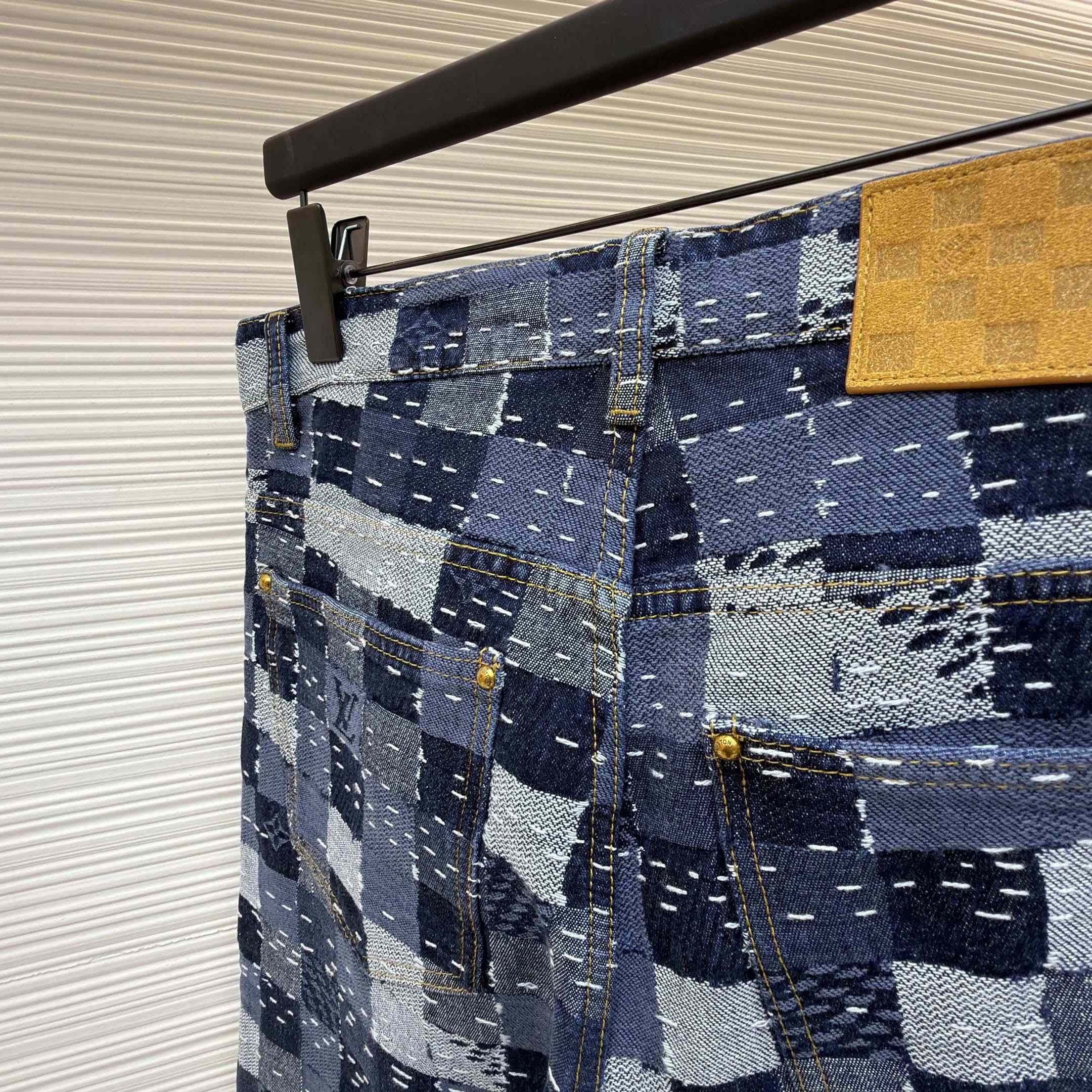 Louis Vuitton Damier Denim Skate Pants - FashionPlug