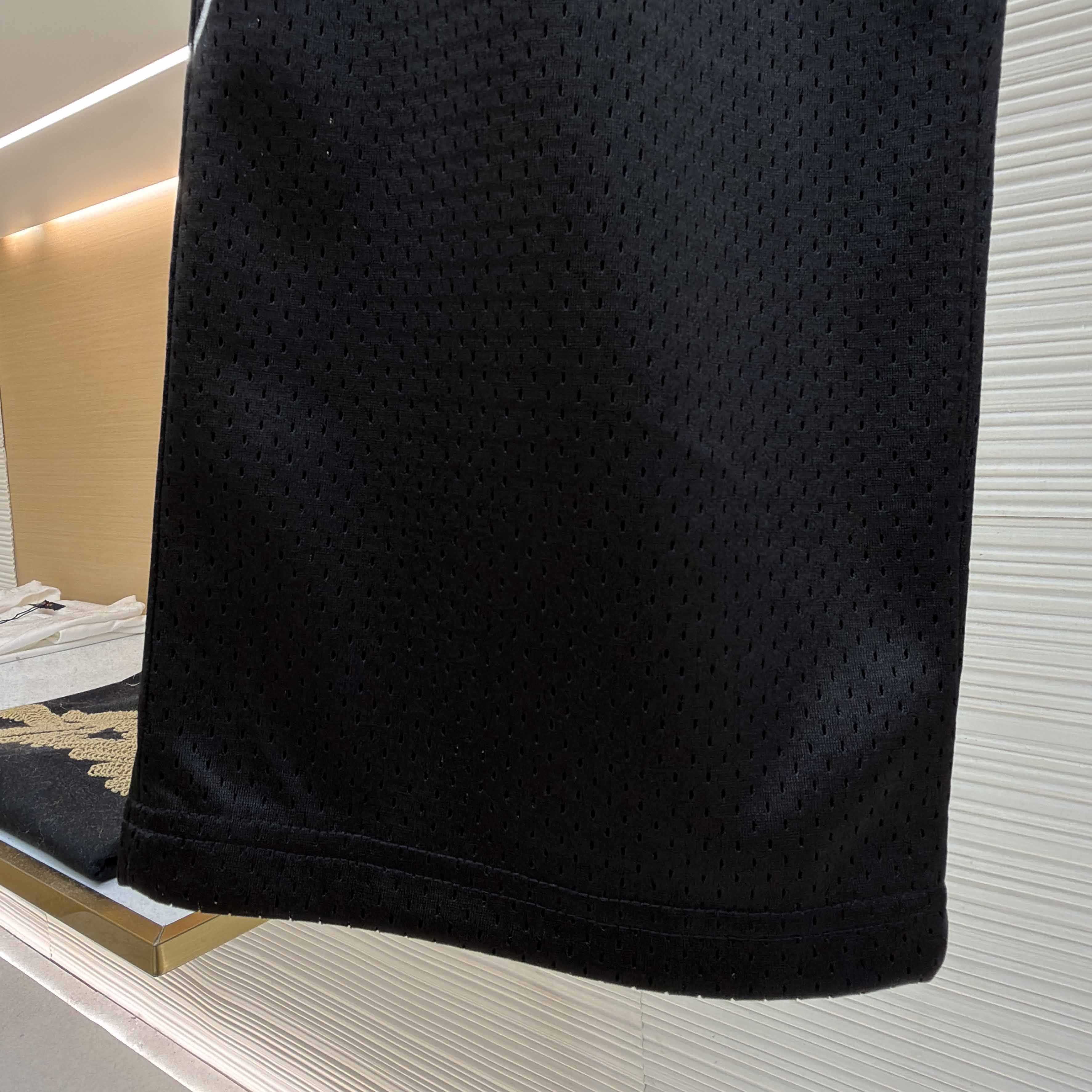 Chrome Hearts black mesh warm-up track pants - FashionPlug