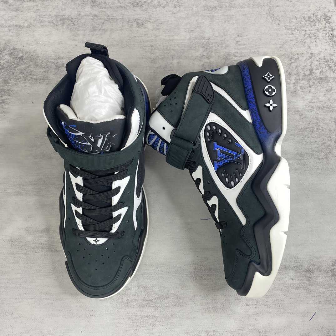 Louis Vuitton LV Trainer 2 sneaker in a black - FashionPlug