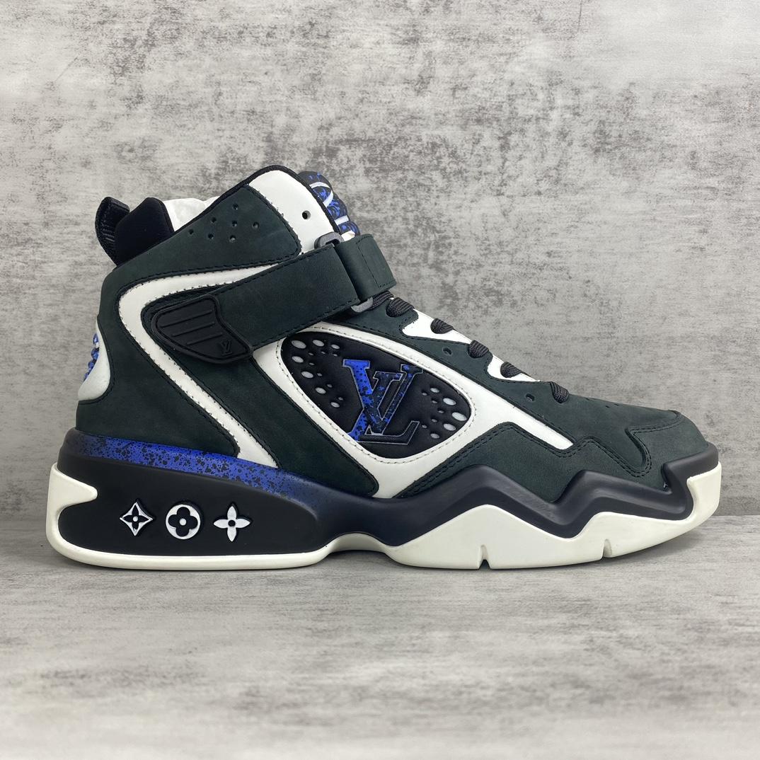 Louis Vuitton LV Trainer 2 sneaker in a black - FashionPlug